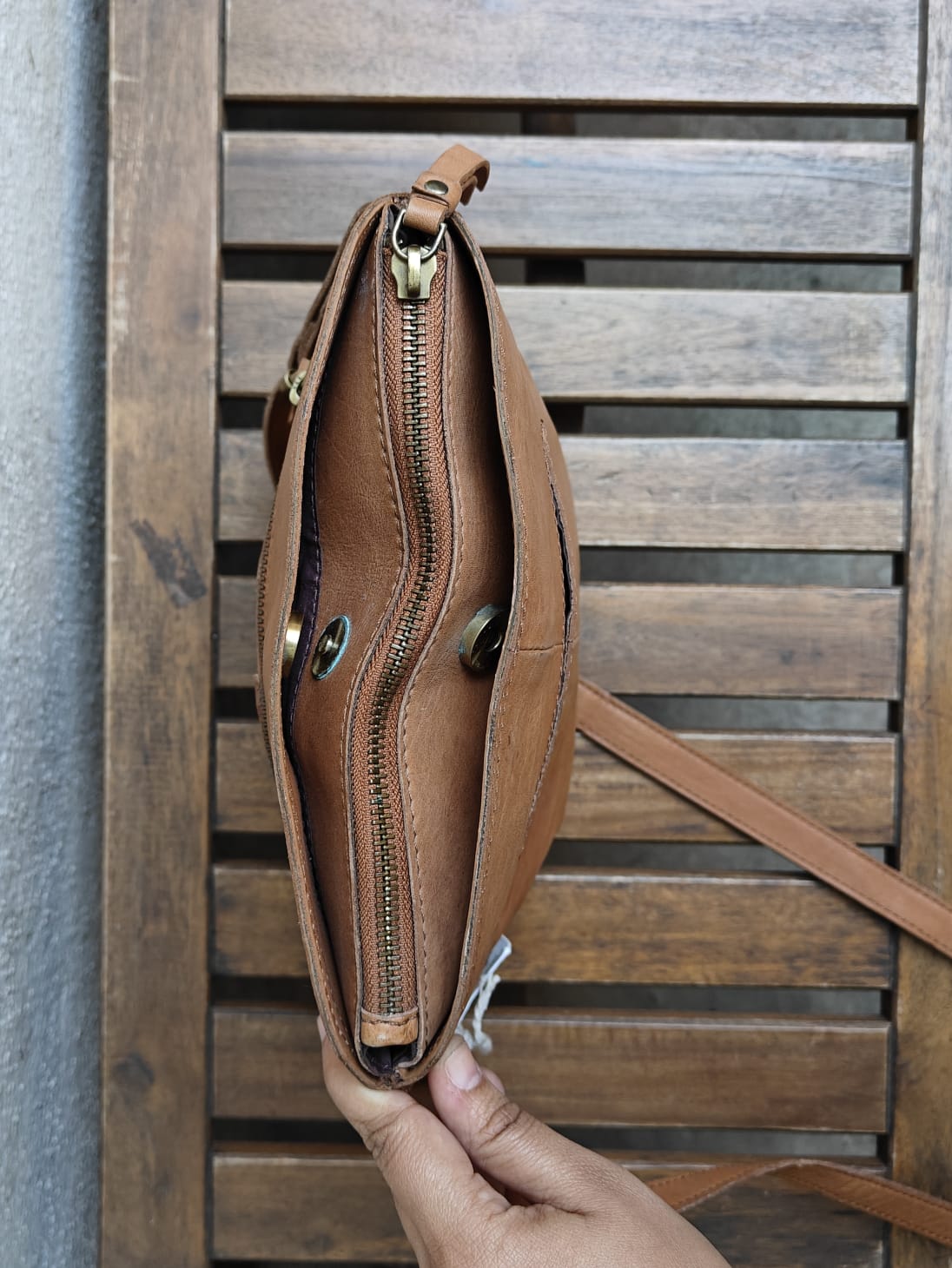 BORN -  Tan Crossbody Sling Bag