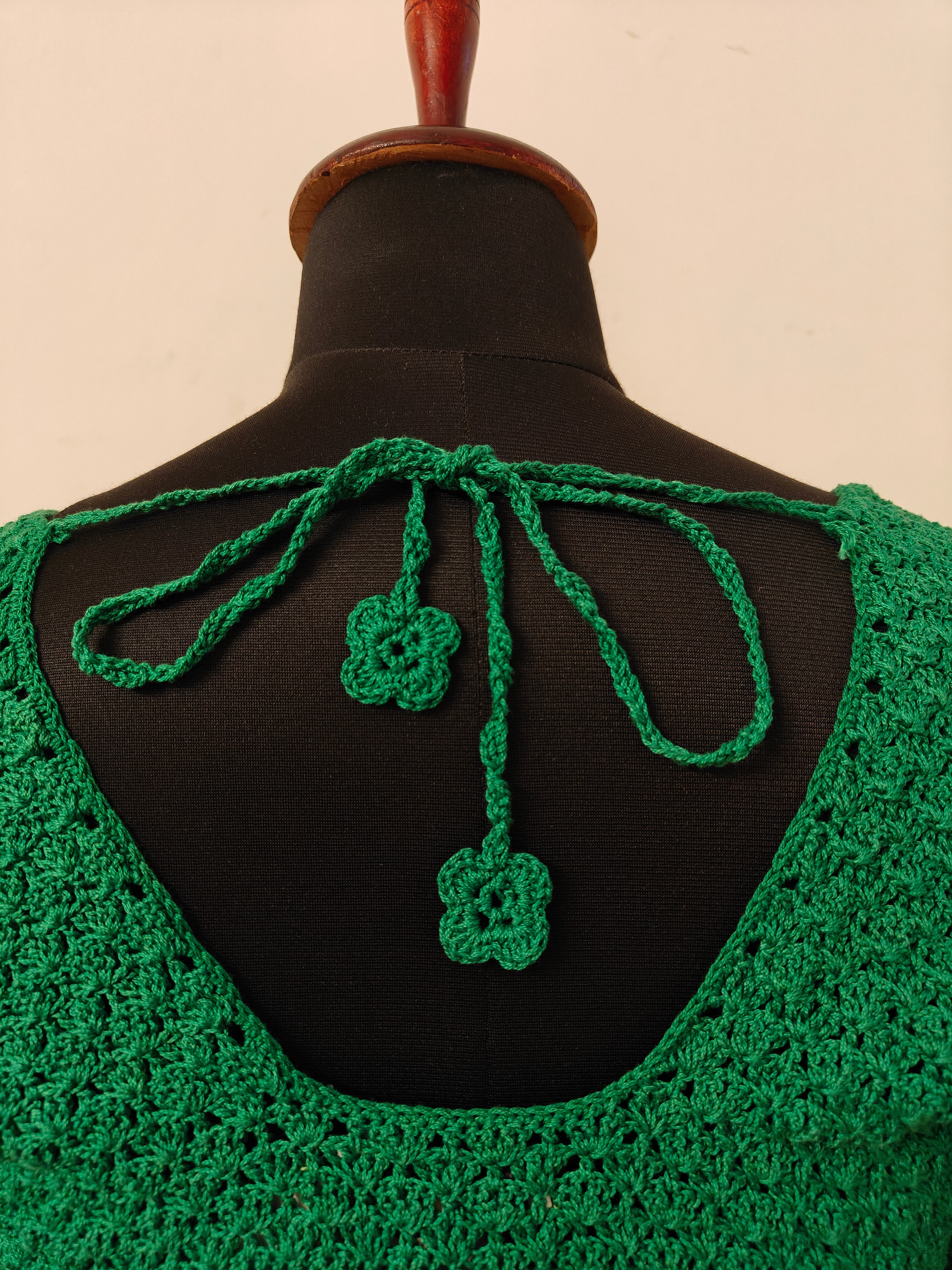CROCHET & COLOURS - Green Crochet Blouse