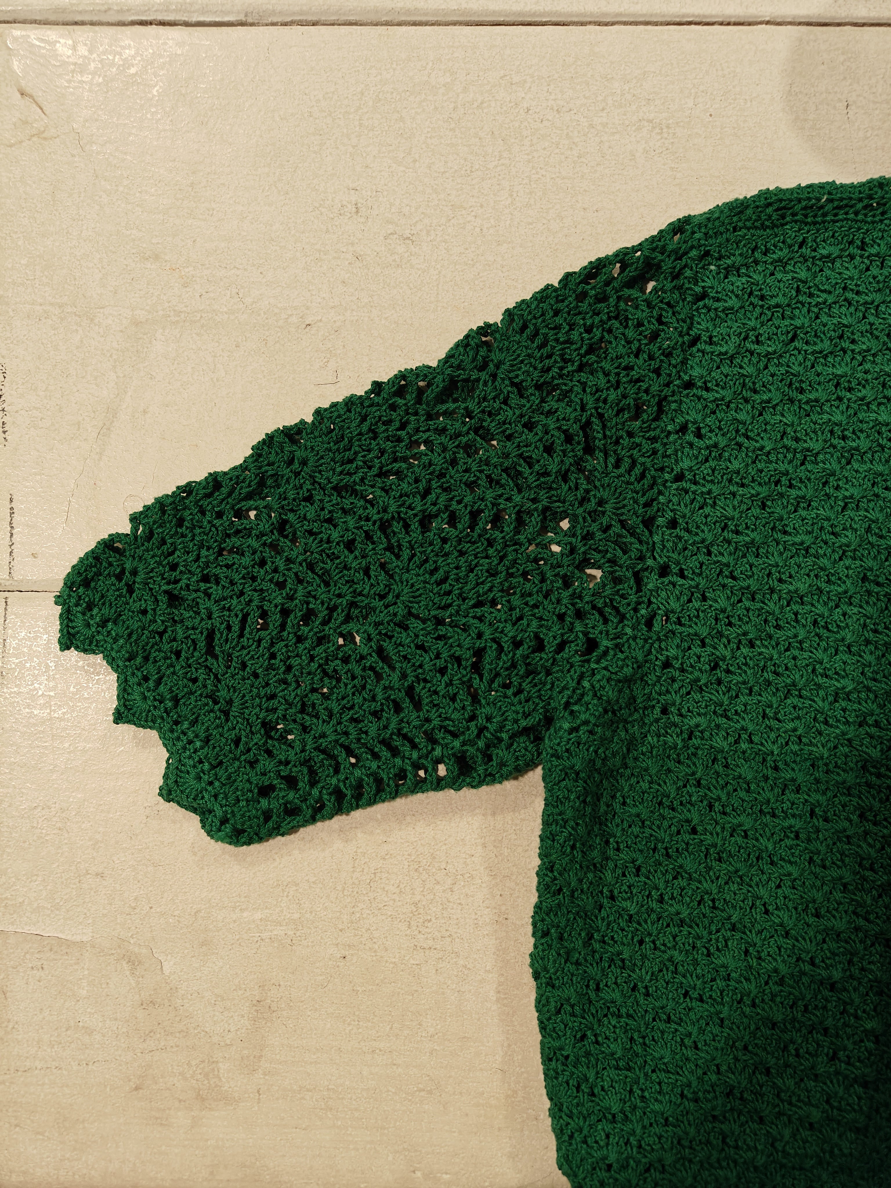 CROCHET & COLOURS - Green Crochet Blouse