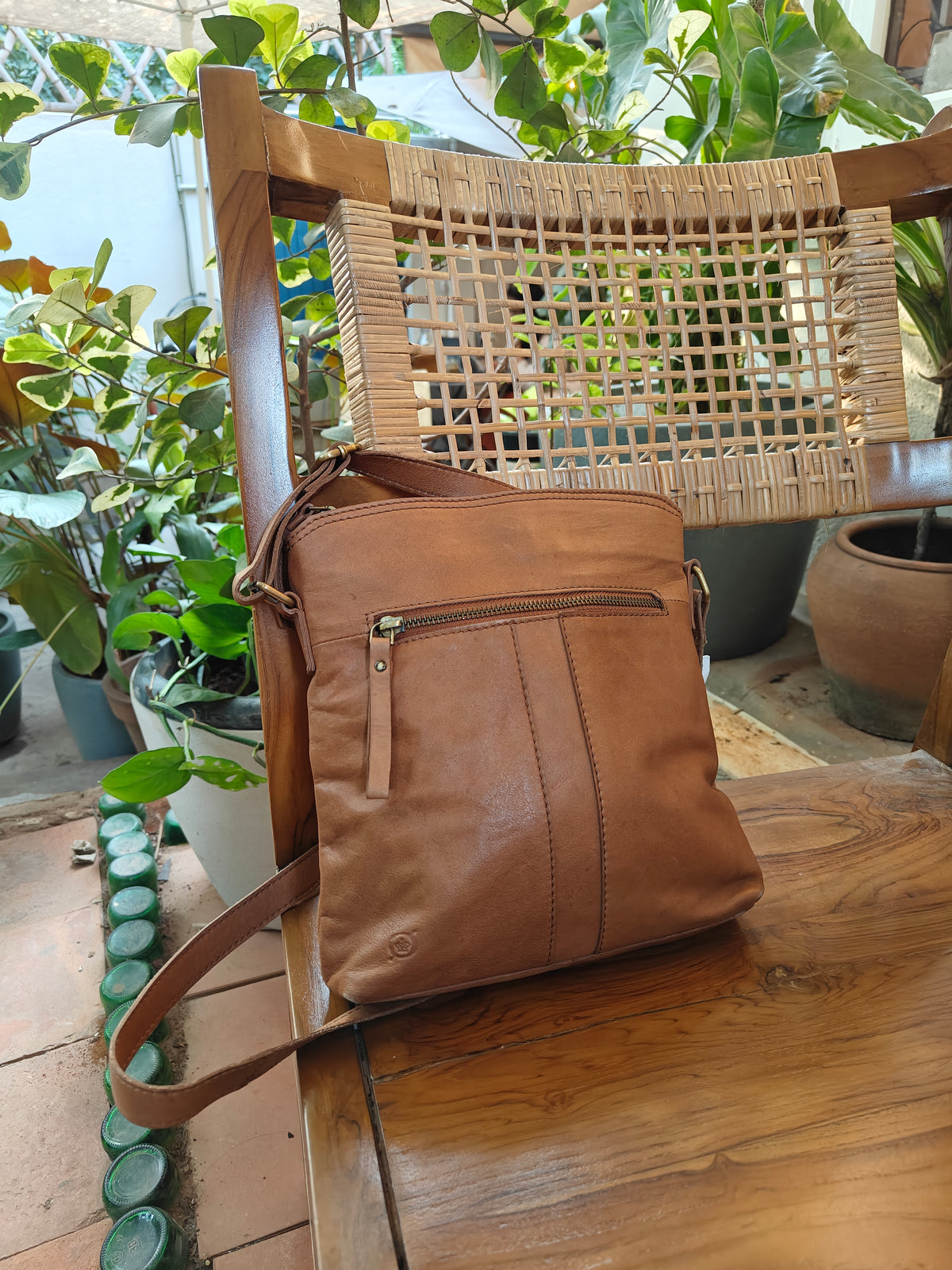 BORN -  Tan Crossbody Sling Bag
