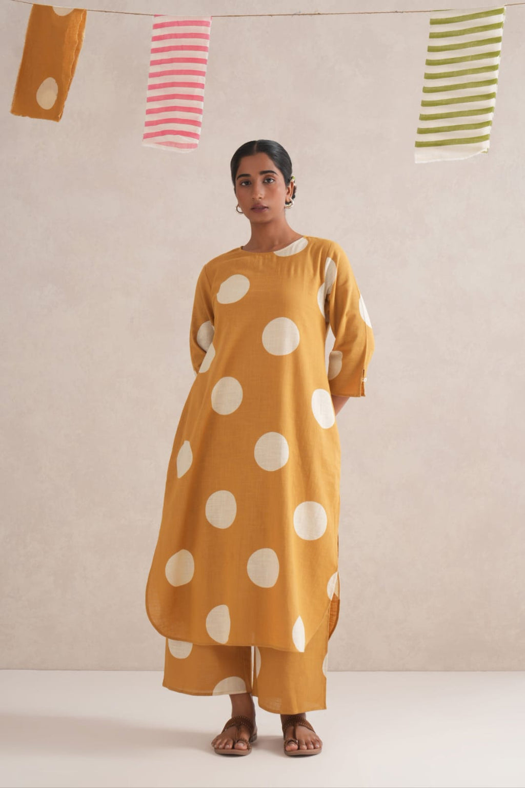 CYAN - Multani Discharge Block Print Co-ord