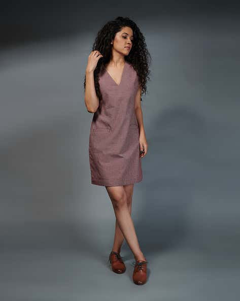 THE KAATN TRAIL - Checked Shift Dress