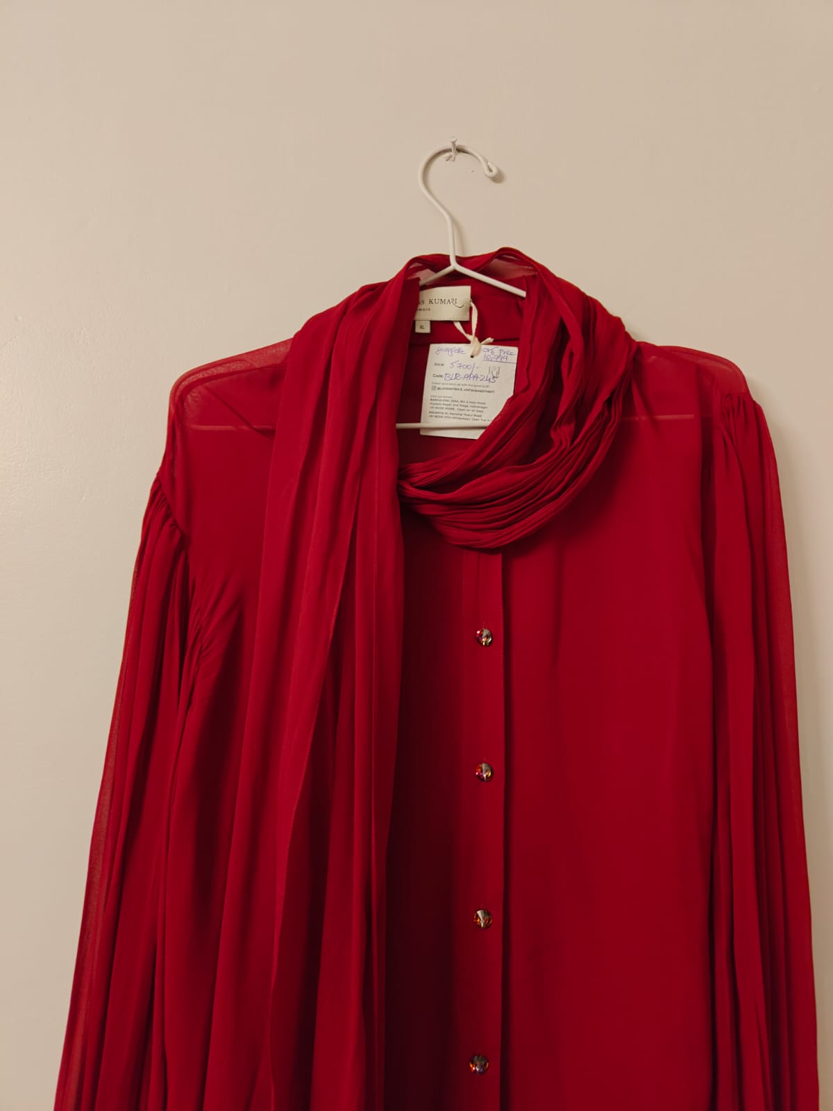 DUCHESS KUMARI - Red Monroe Shirt