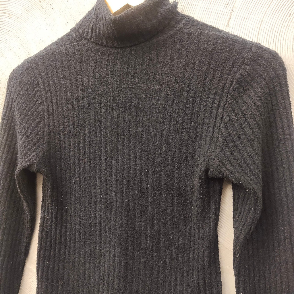 Black knit Polo Neck Jumper