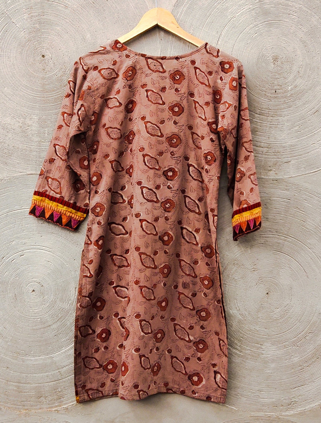 SHEHNAAI- Beige Printed Kurta