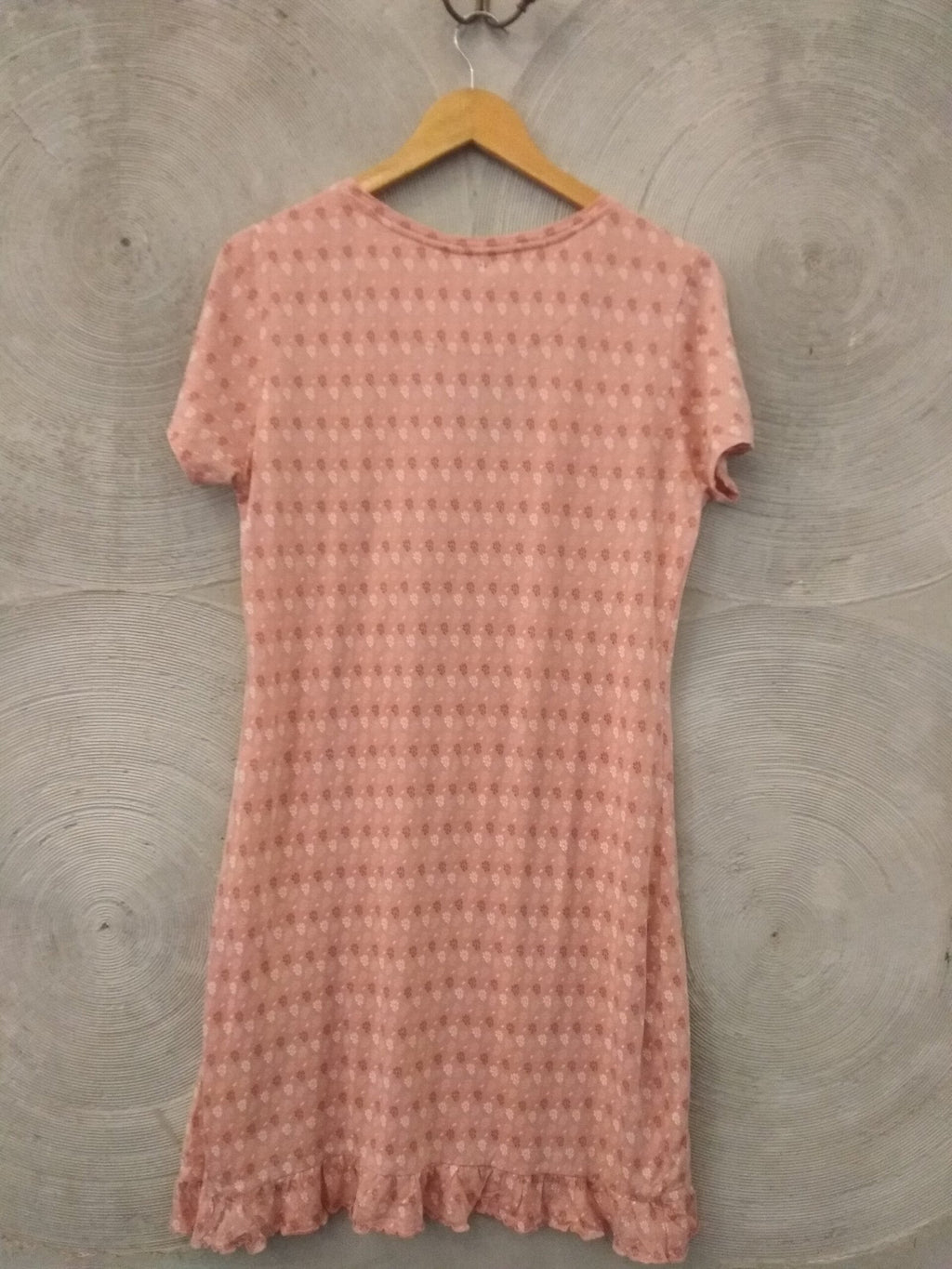 JOCKEY - Pink with floral knee length nighty