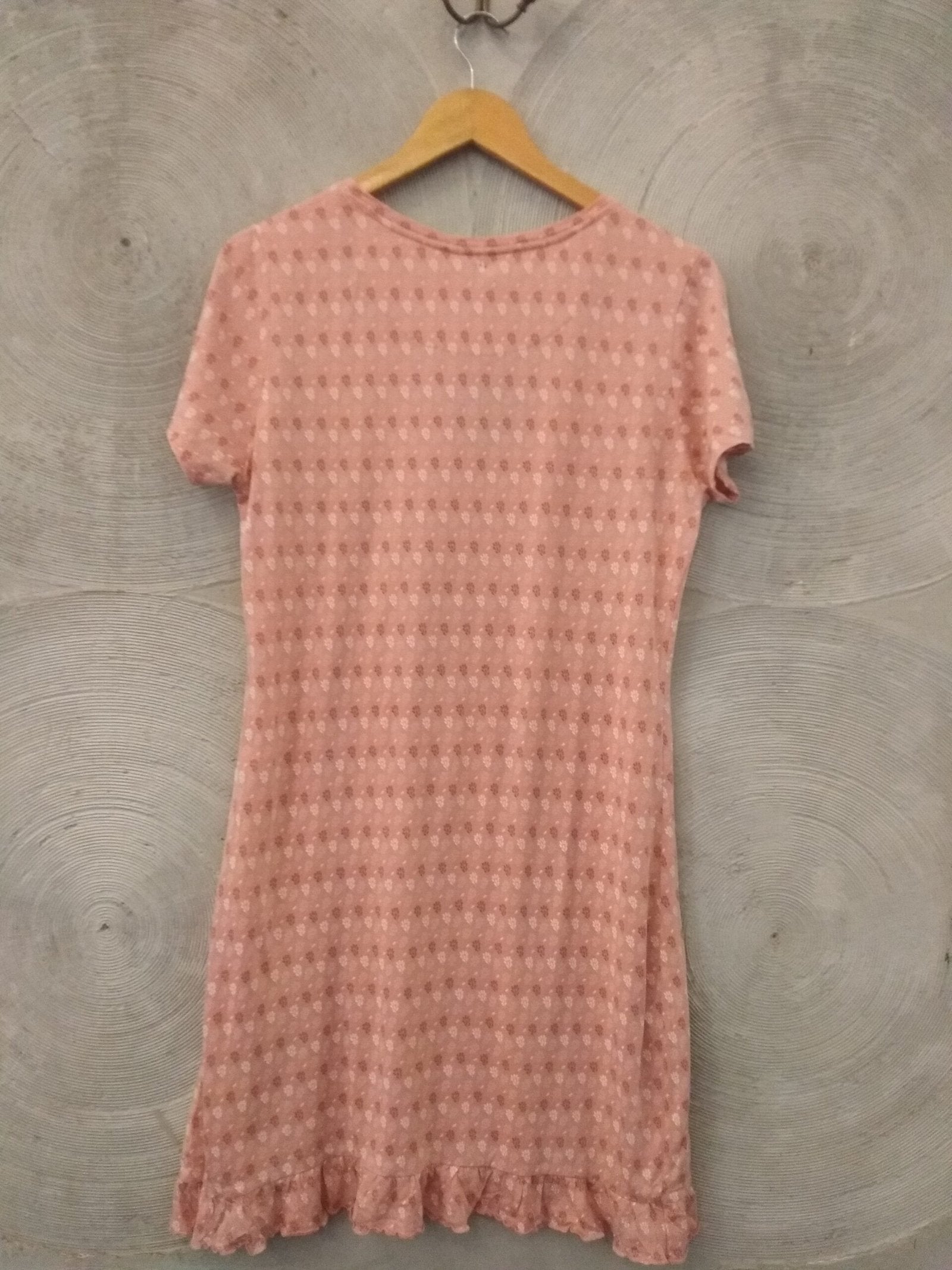 JOCKEY - Pink with floral knee length nighty