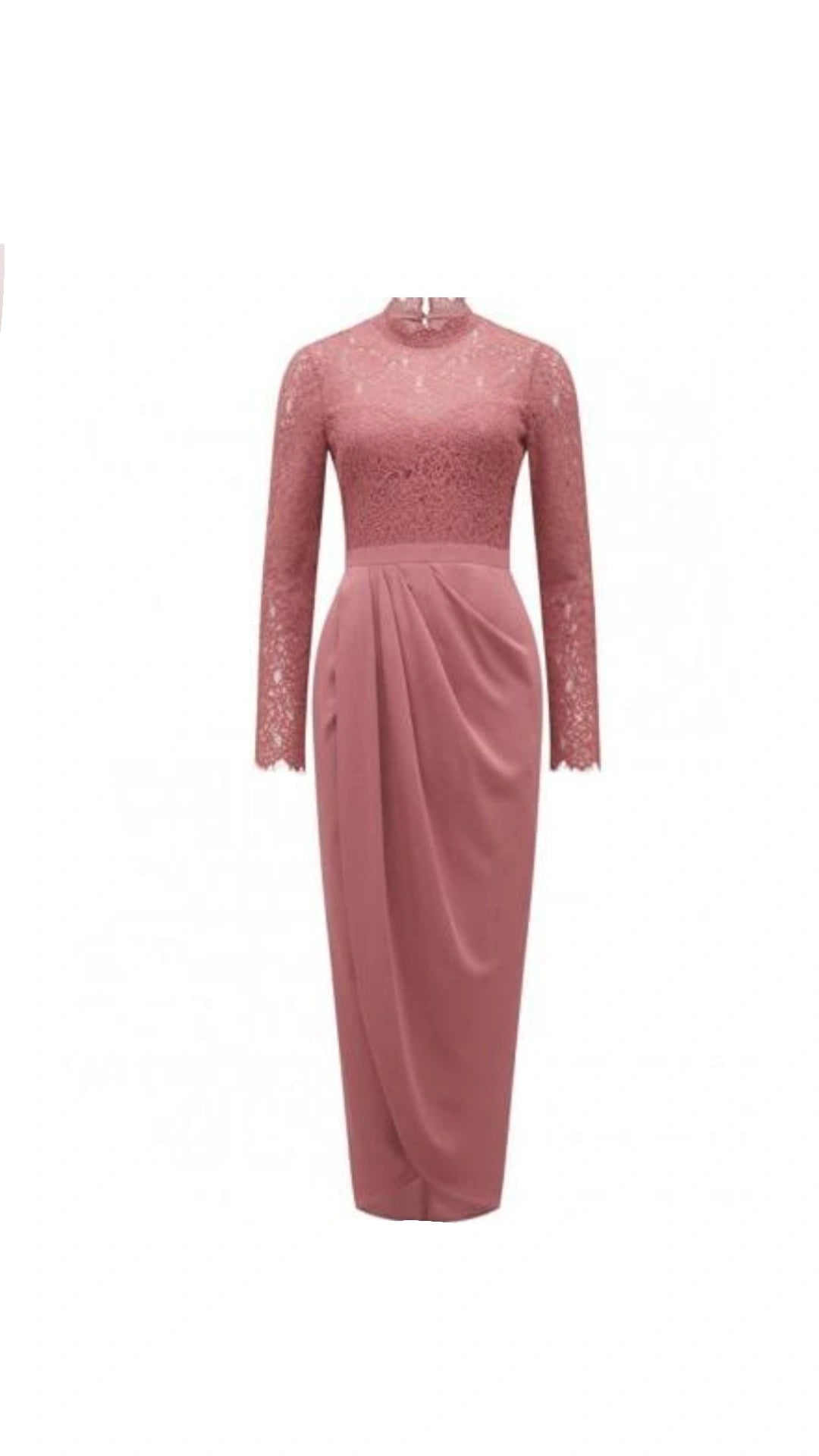 FOREVER NEW Draped Dress With Lace Bodice