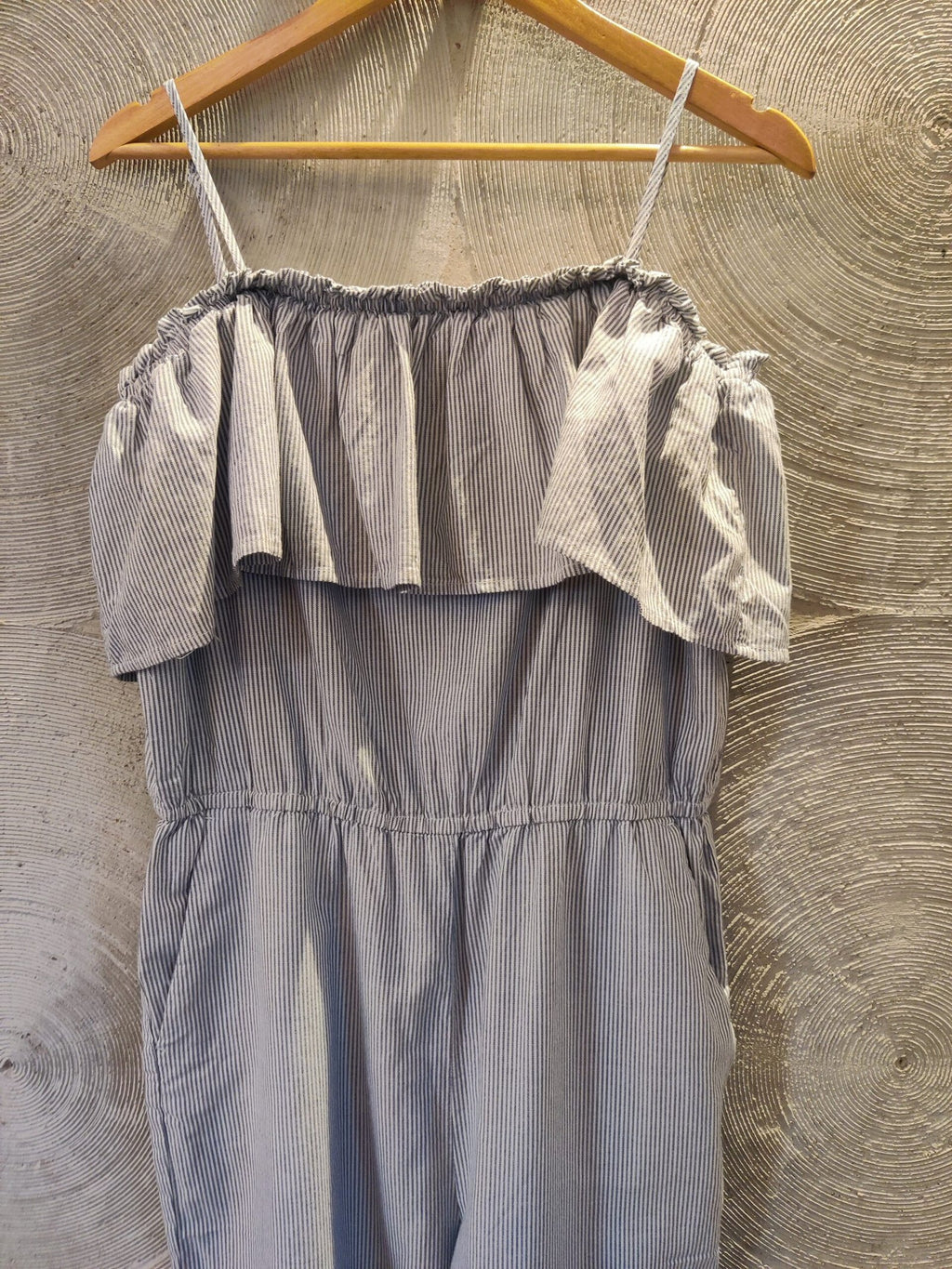 H&M Striped Cotton Jumpsuit