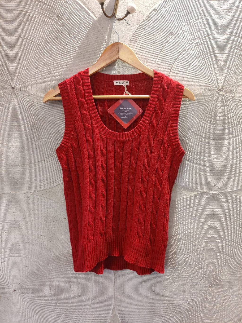 WRANGLER - Red V-Neck Vest