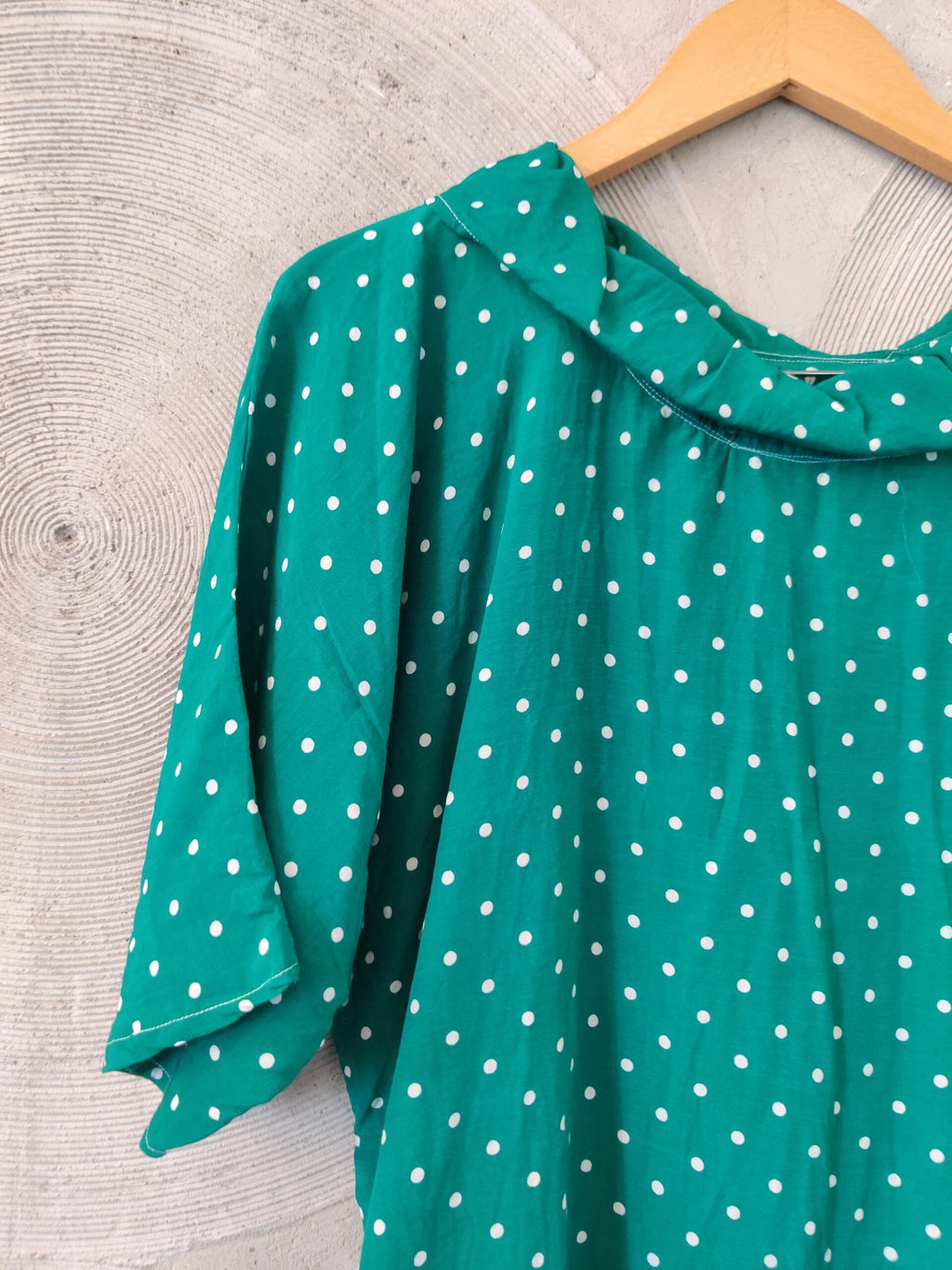 Green Polka Dot Top