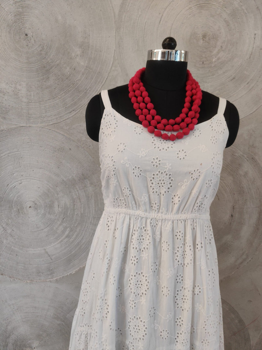 Hot Pink 3 Layer Fabric Neckpiece