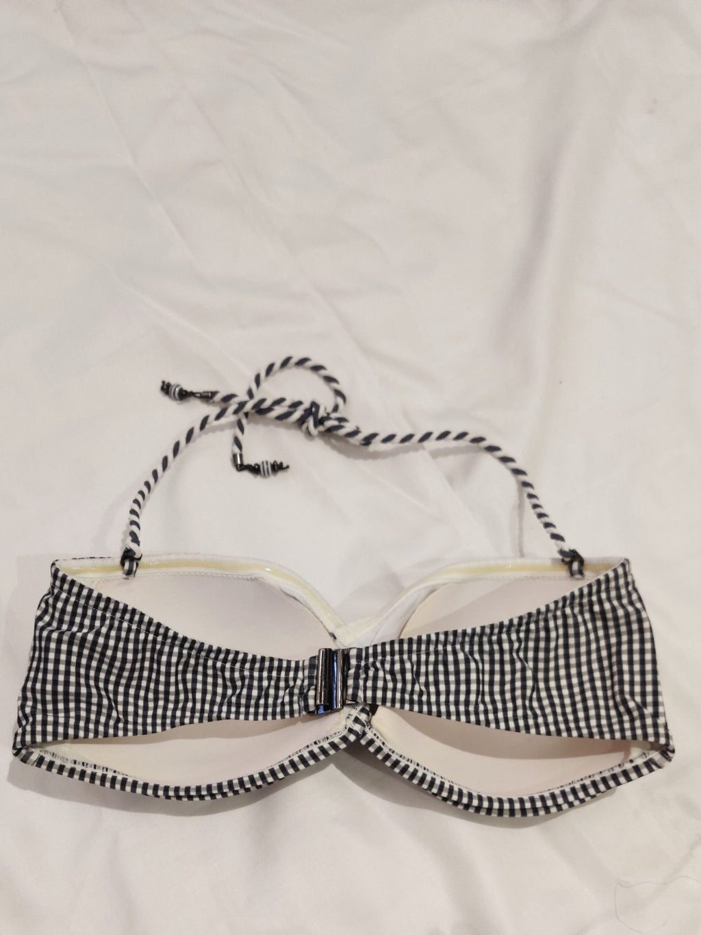 BEACH LIFE- Grey & White Checks Swimwear Set