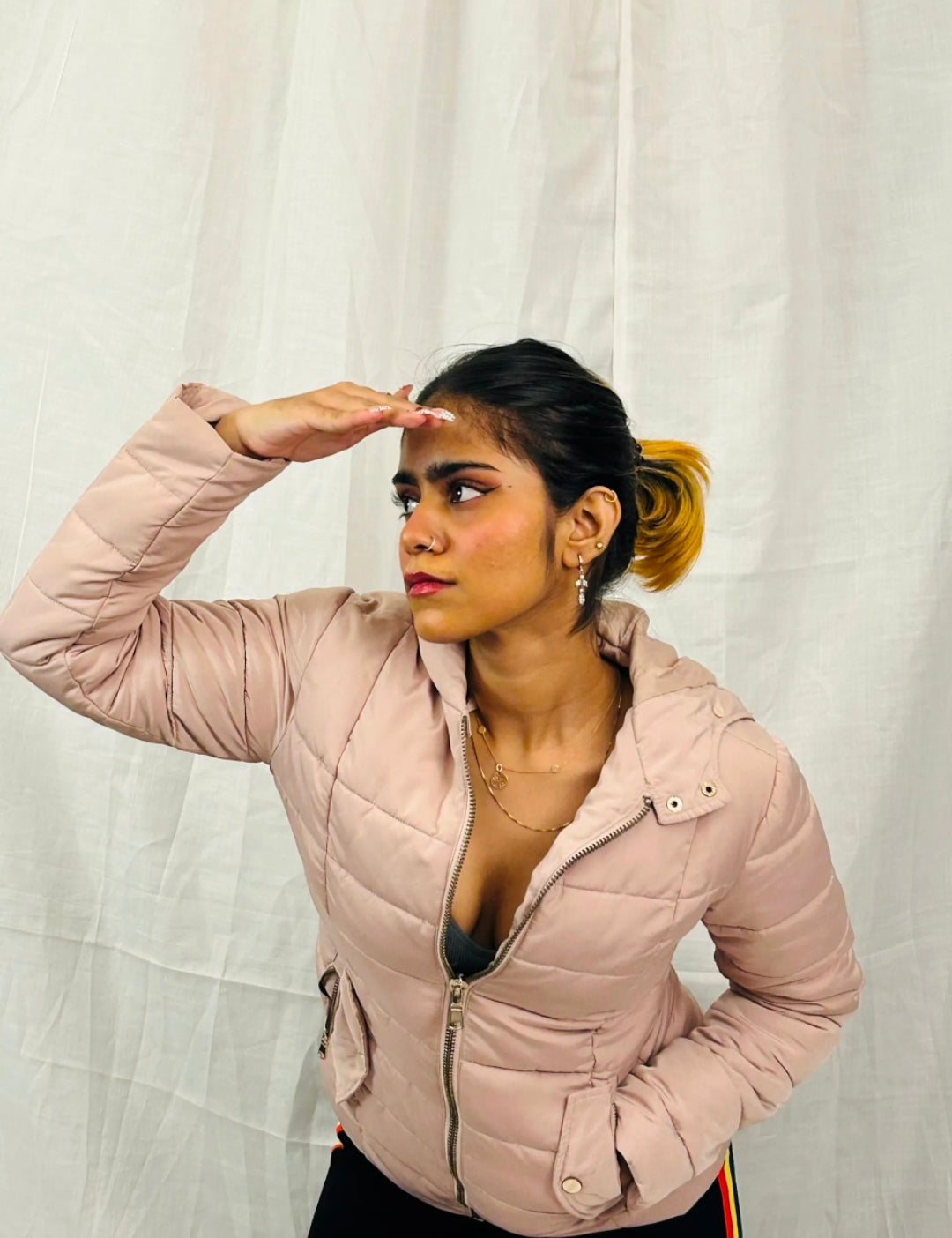 DECATHLON - Light Lavender Solid Hooded Full Sleeves Jacket