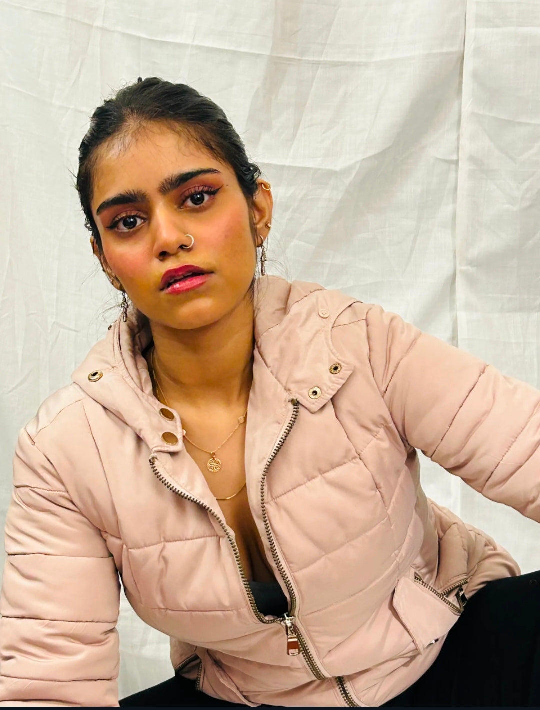 DECATHLON - Light Lavender Solid Hooded Full Sleeves Jacket