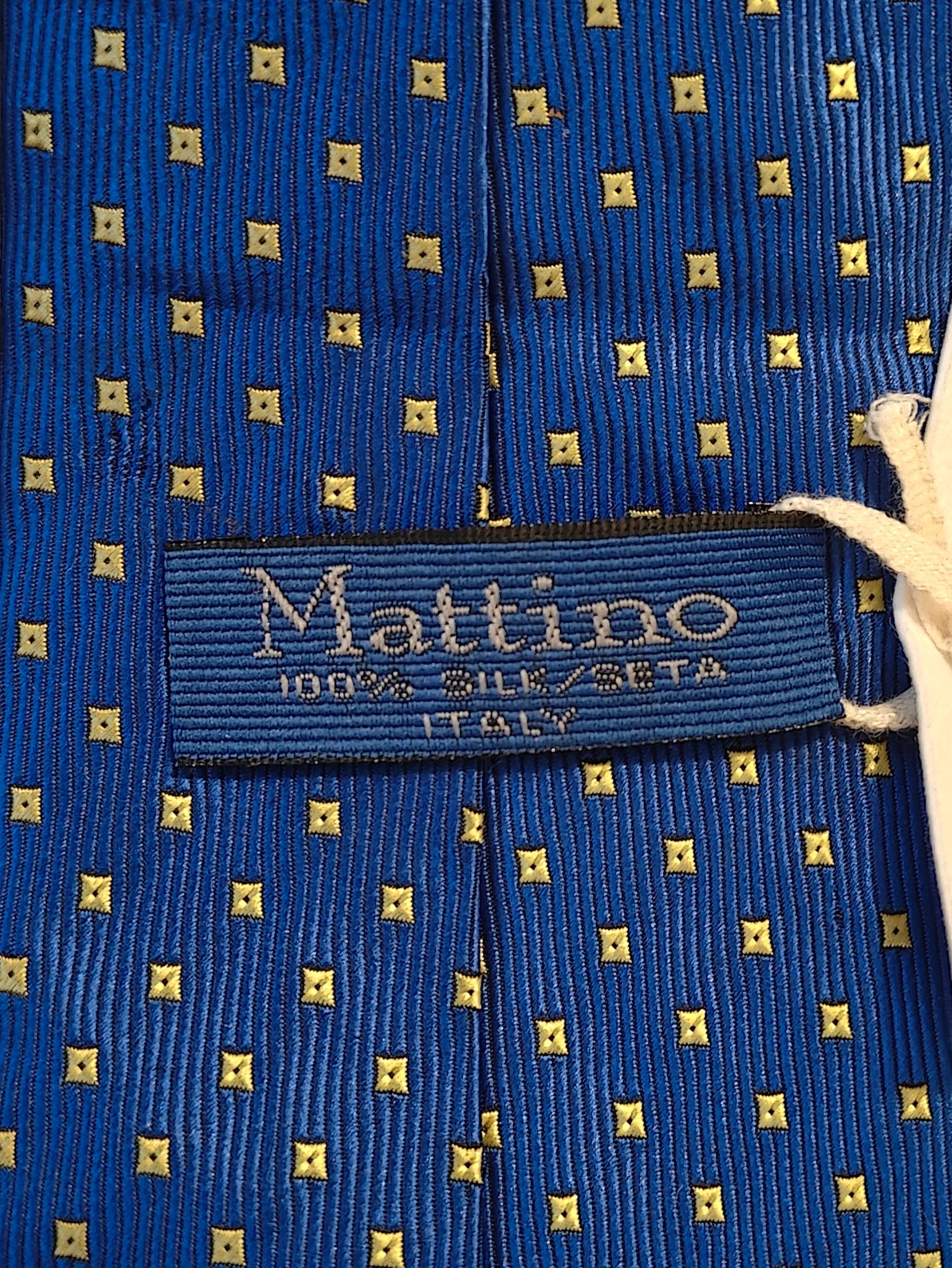 MATTINO - Vintage Italian Blue Silk Tie