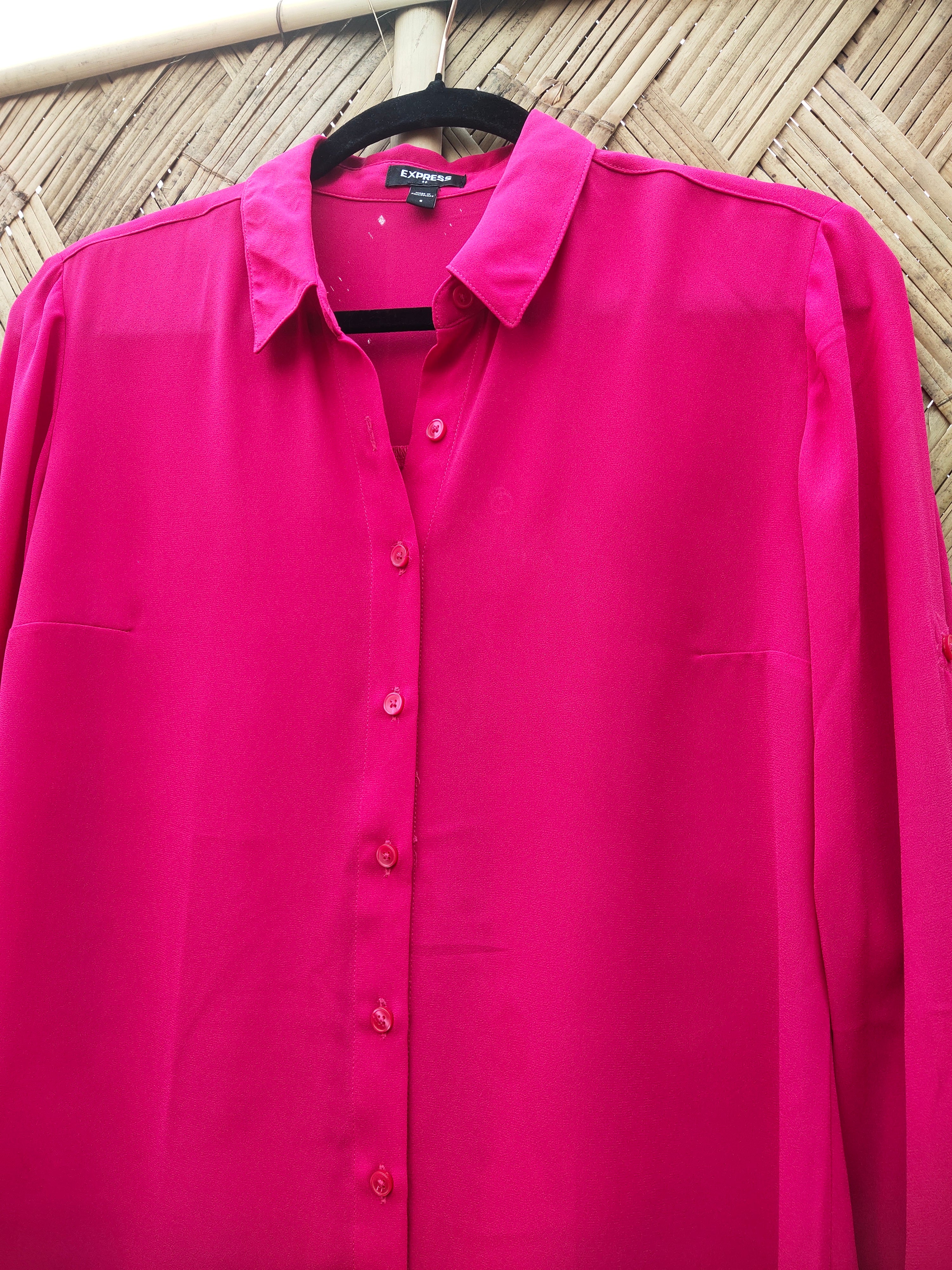 EXPRESS - Pink Slim Fit Shirt