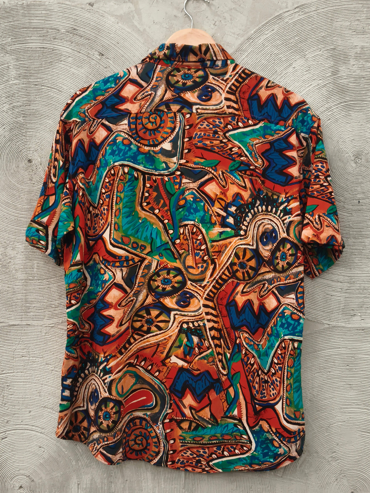 Abstract Print Half Sleeved Shirt