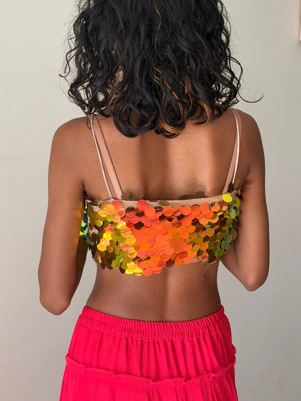 ZARA - Multichrome Sequin Top