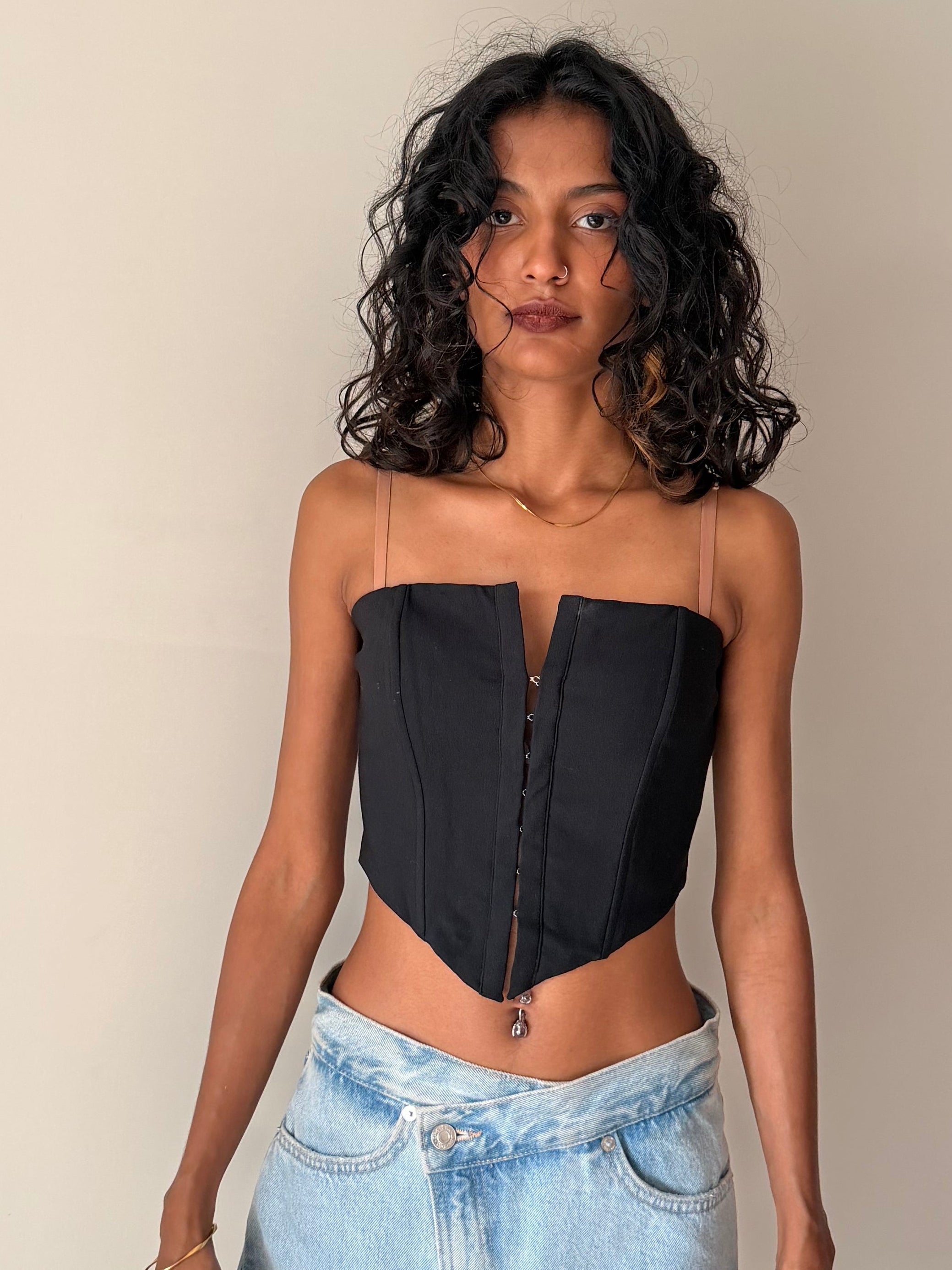 BERSHKA - Black Corset