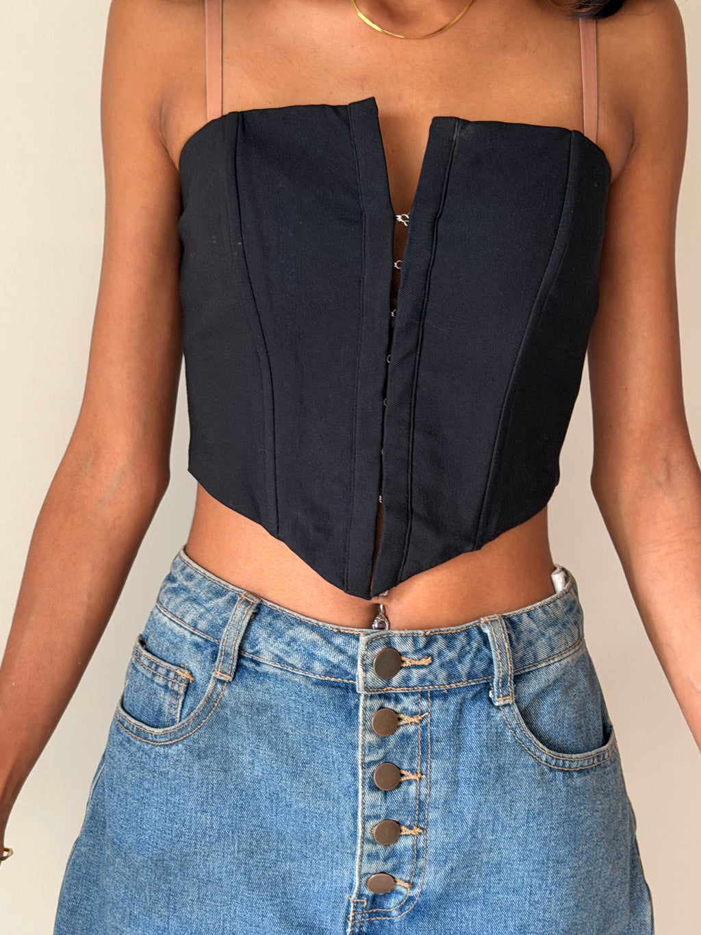 BERSHKA - Black Corset
