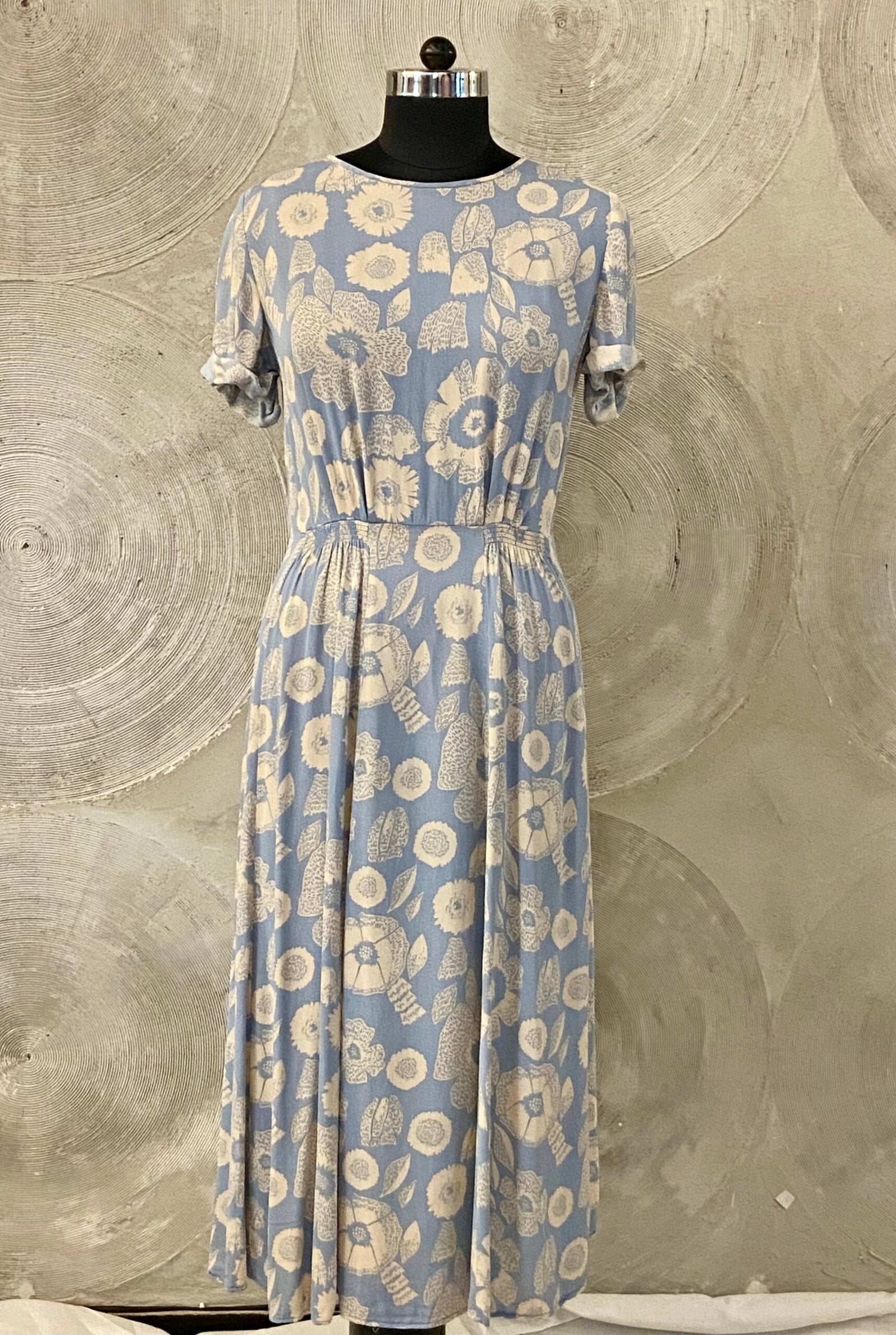 H&M - Blue Floral Printed Dress