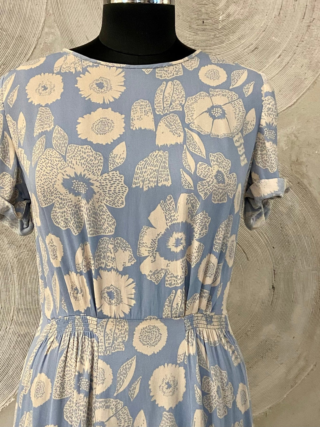 H&M - Blue Floral Printed Dress