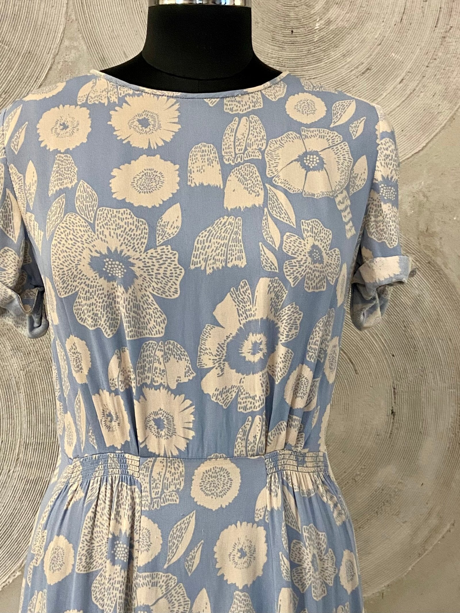 H&M - Blue Floral Printed Dress