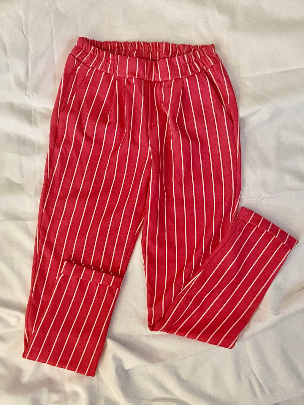 Fuchsia Striped Pants