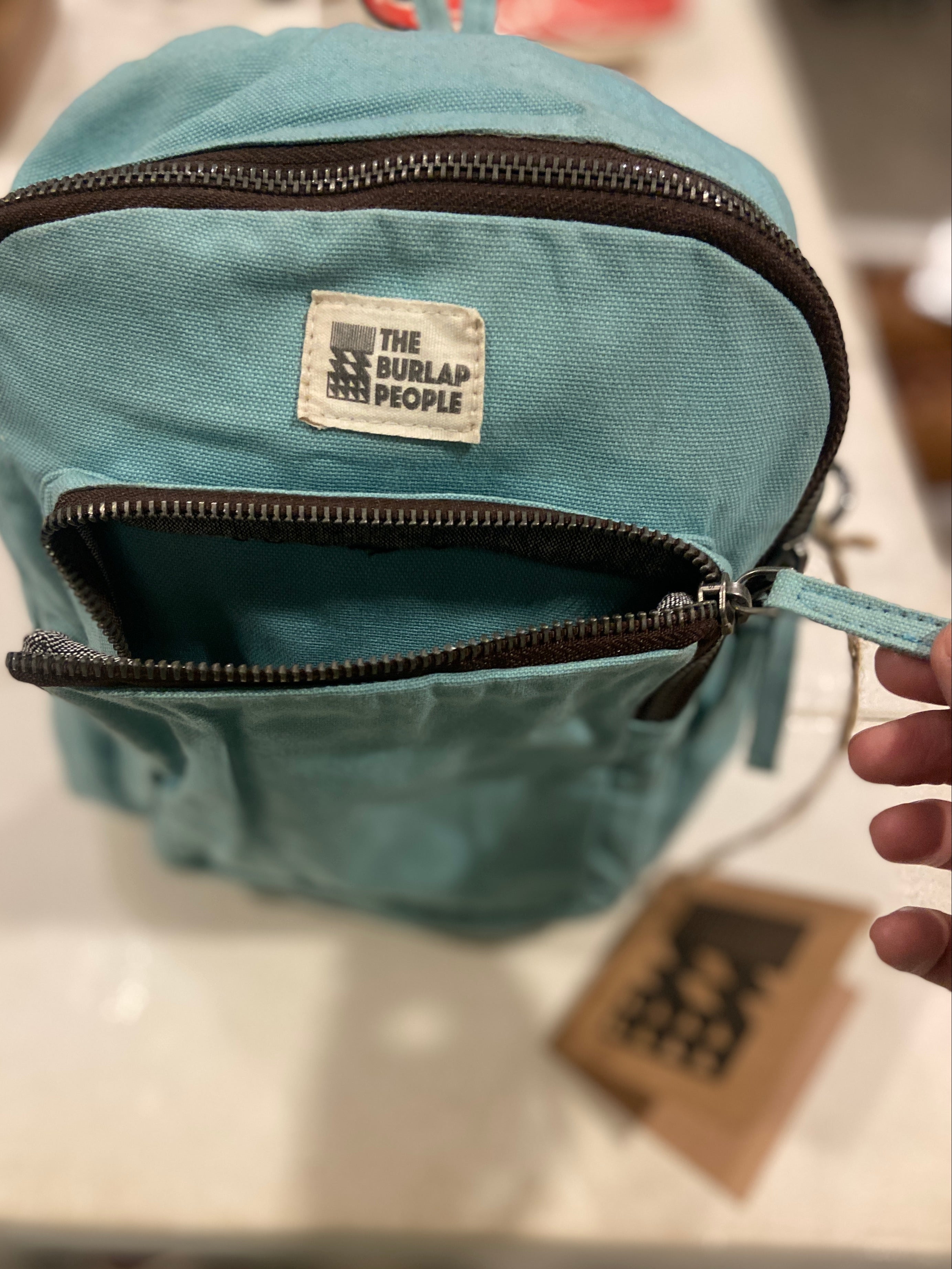 The Burlap People - All Day Everyday Bag in Sky Blue
