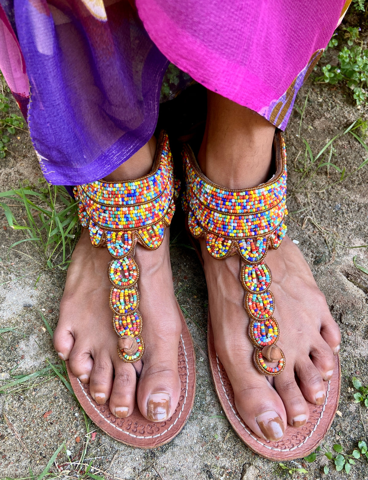 Beaded Sandals