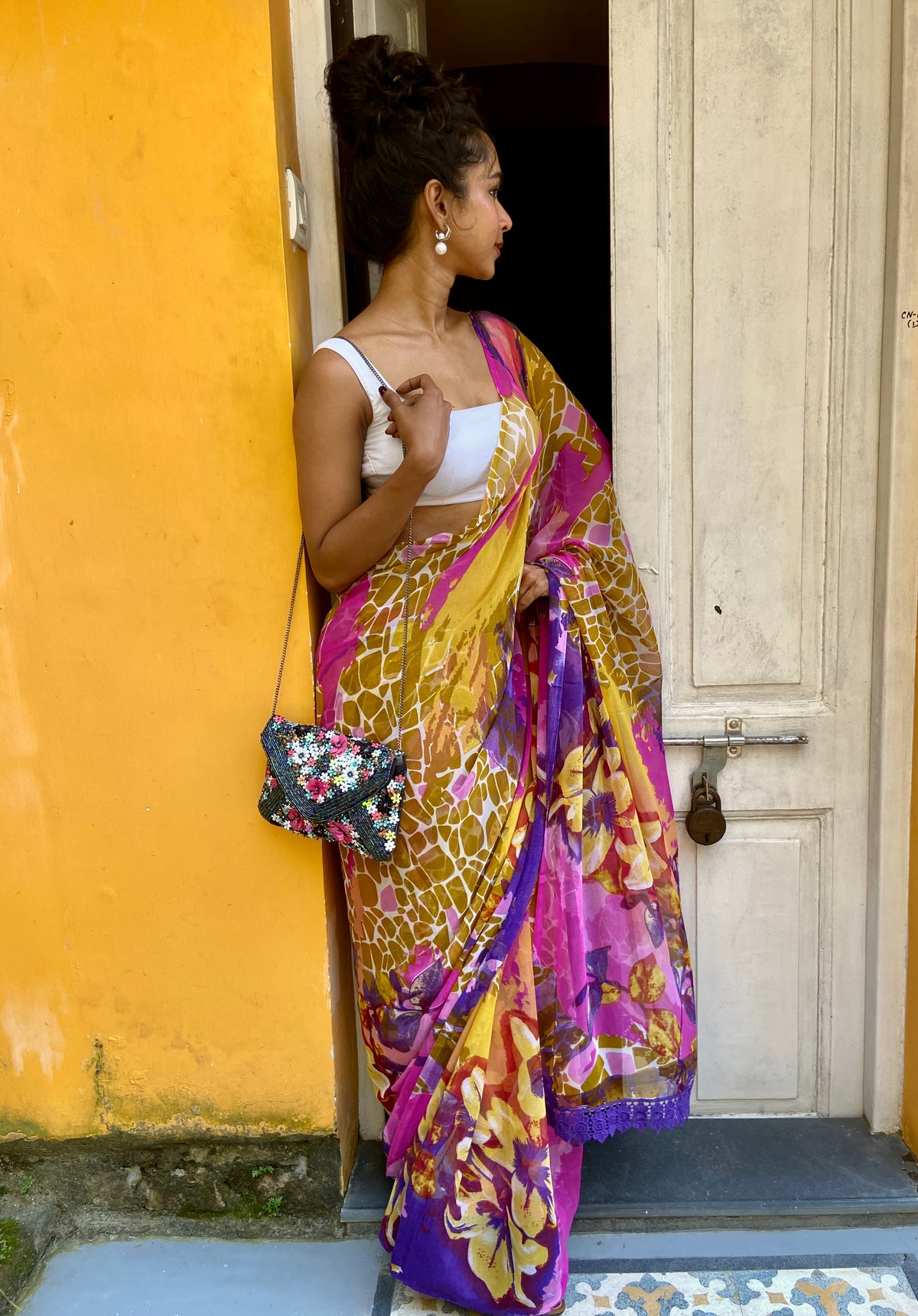 Colourful Vintage Sari