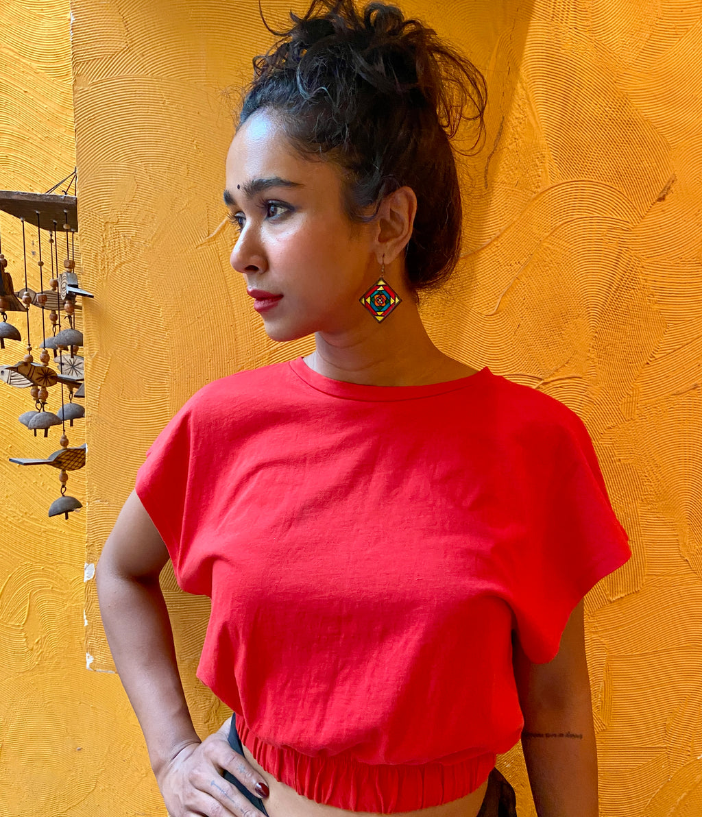 ZARA -Red Balloon Top