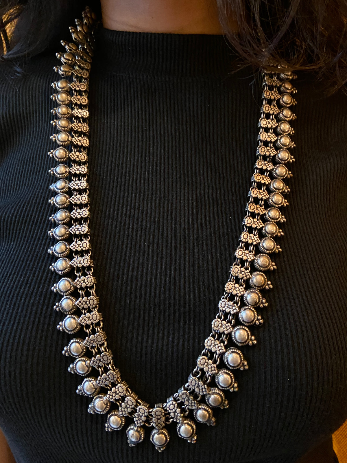 Oxidised Long Necklace
