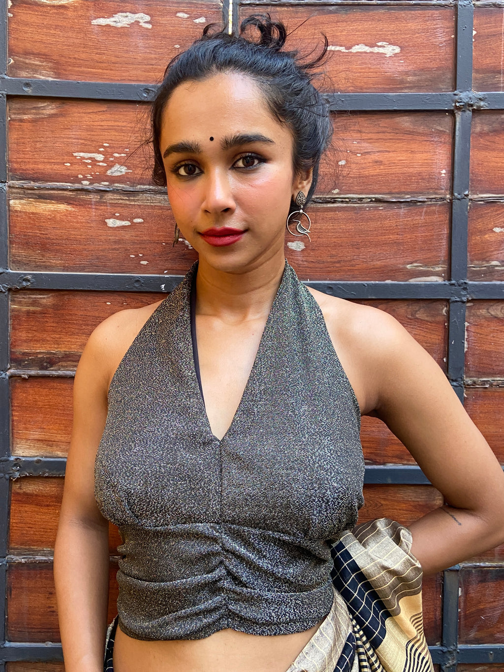 Black Halter-Neck Top