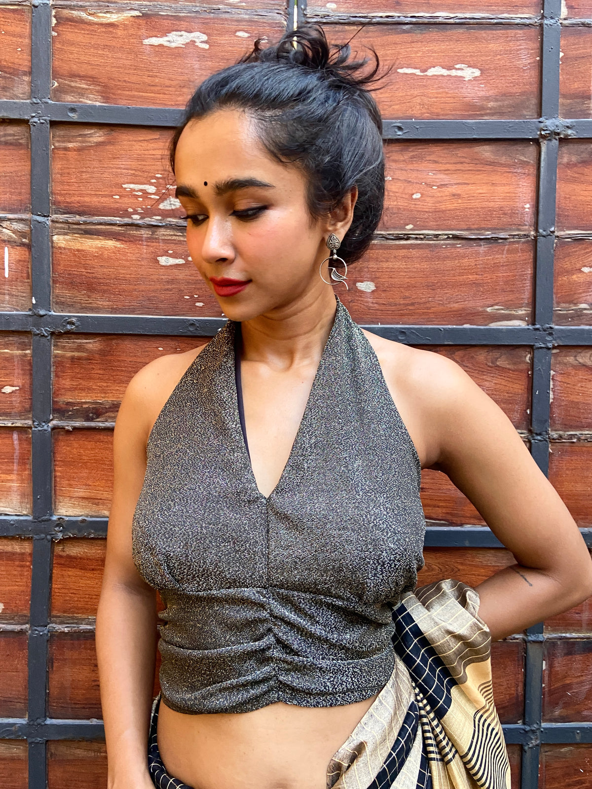 Black Halter-Neck Top