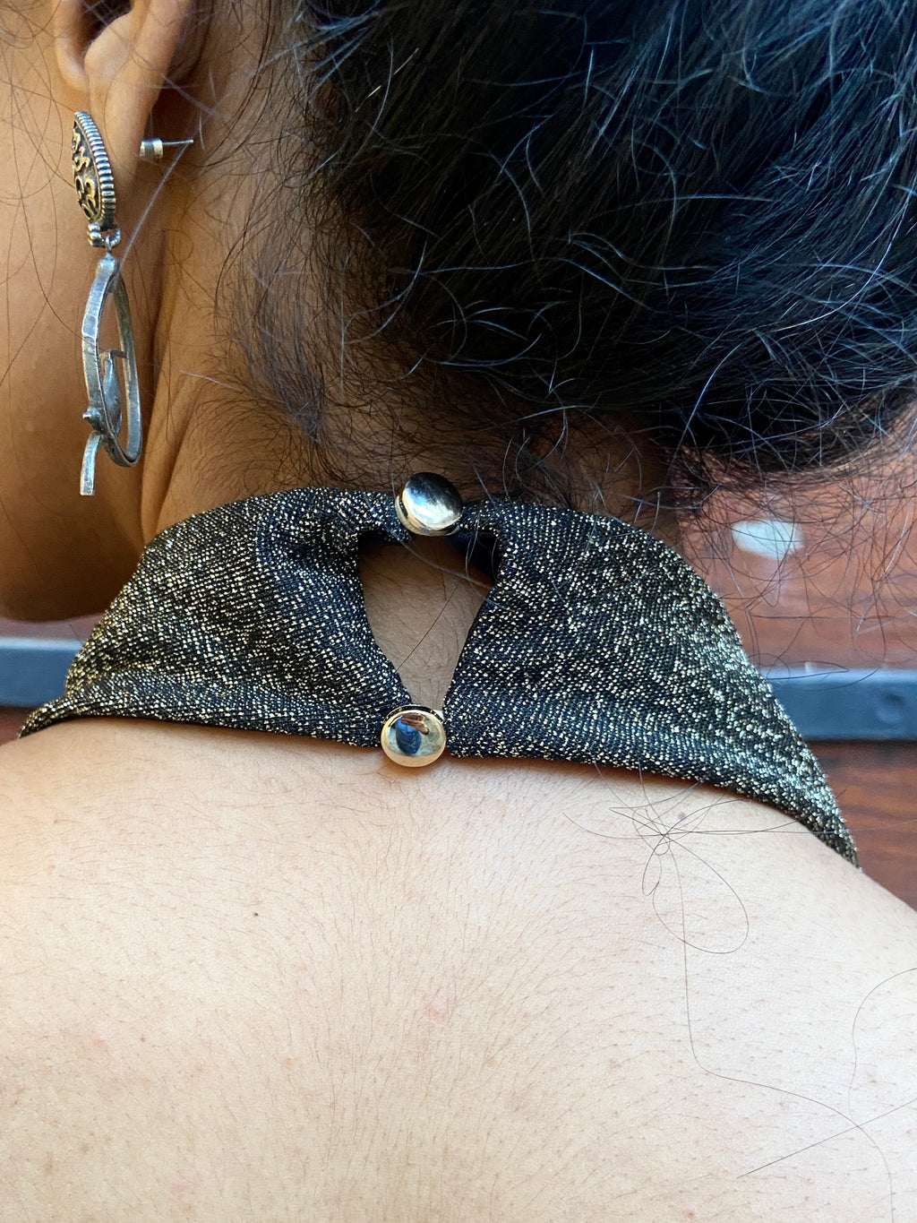 Black Halter-Neck Top
