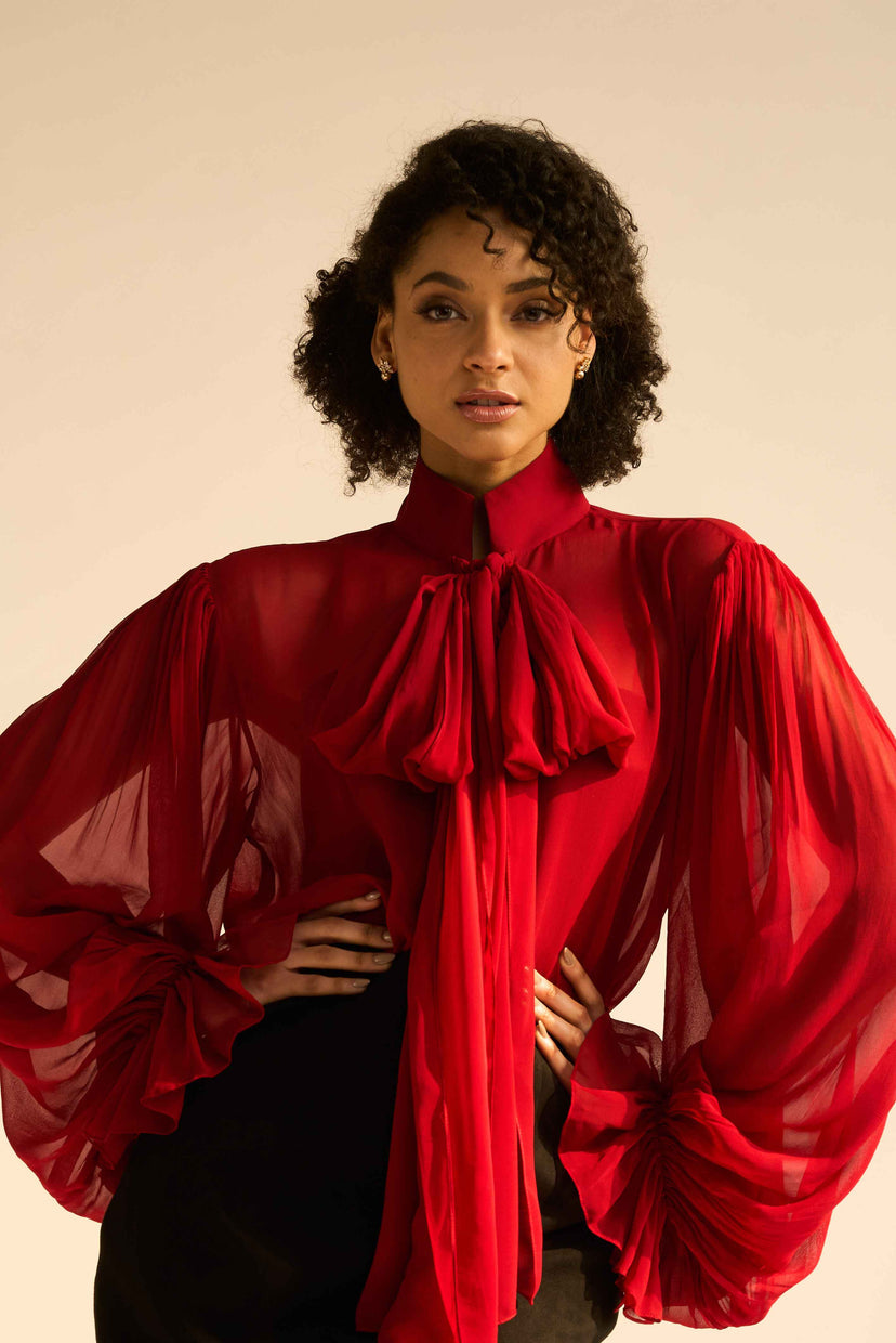 DUCHESS KUMARI - Red Monroe Shirt
