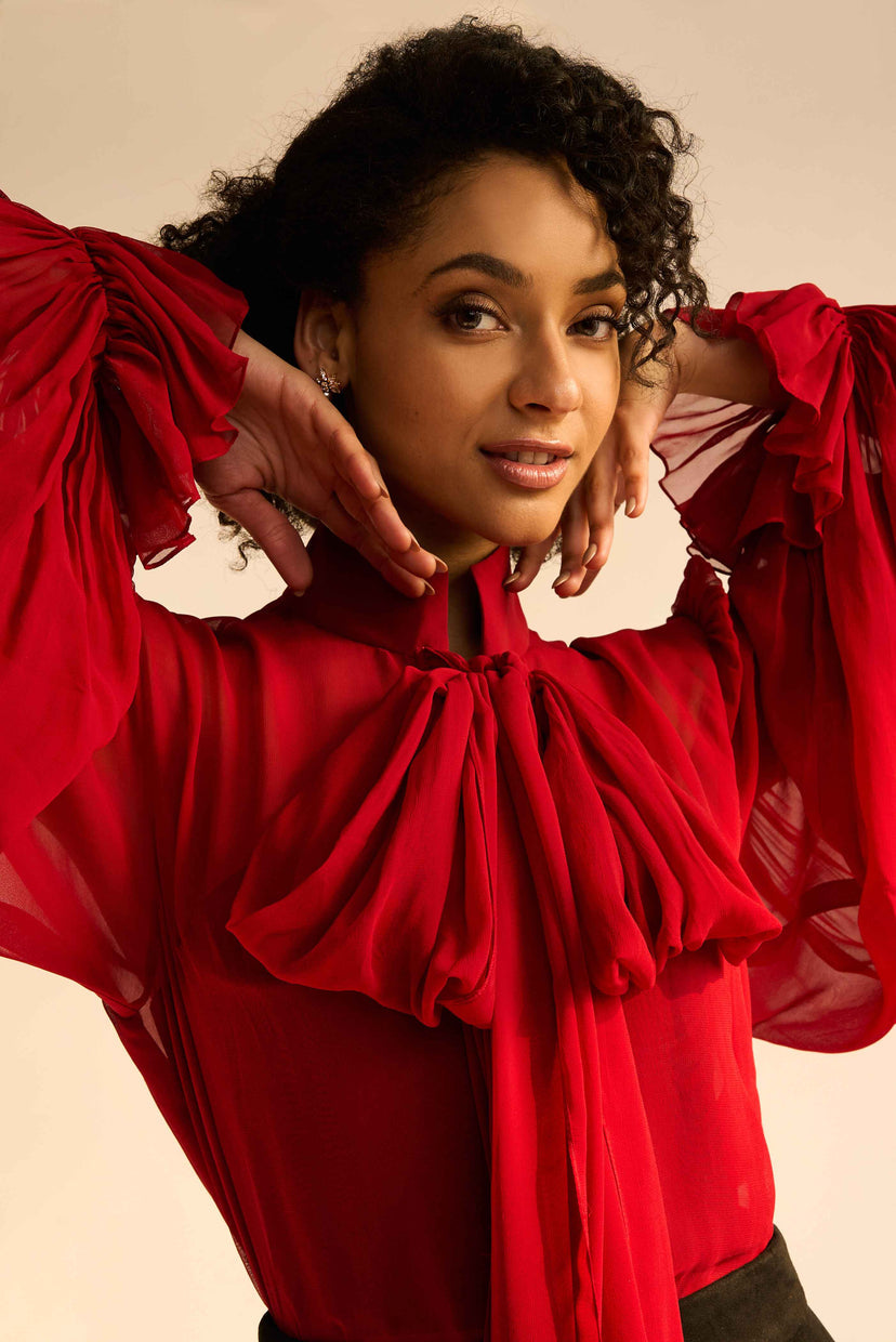 DUCHESS KUMARI - Red Monroe Shirt