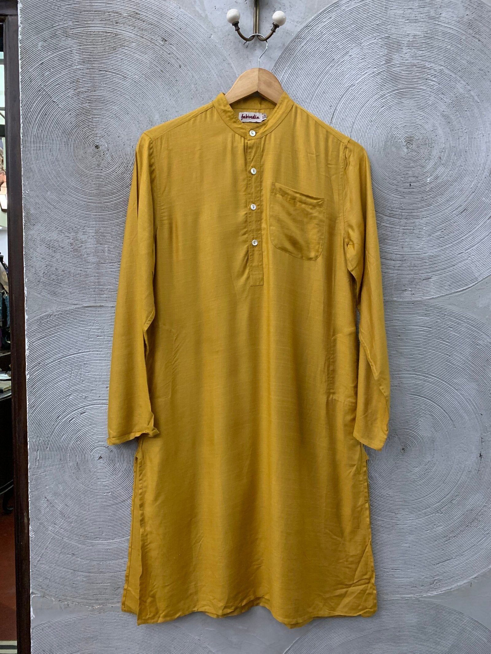FABINDIA - Mustard colour boys kurta