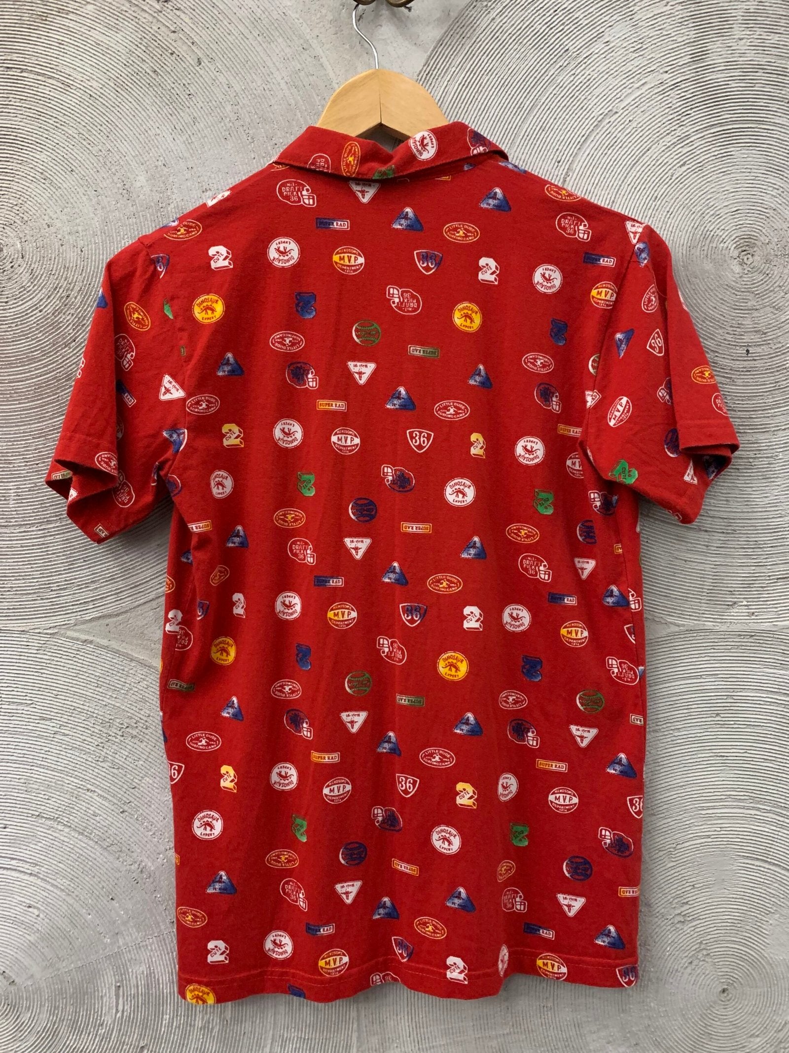 Red printed boys t-shirt