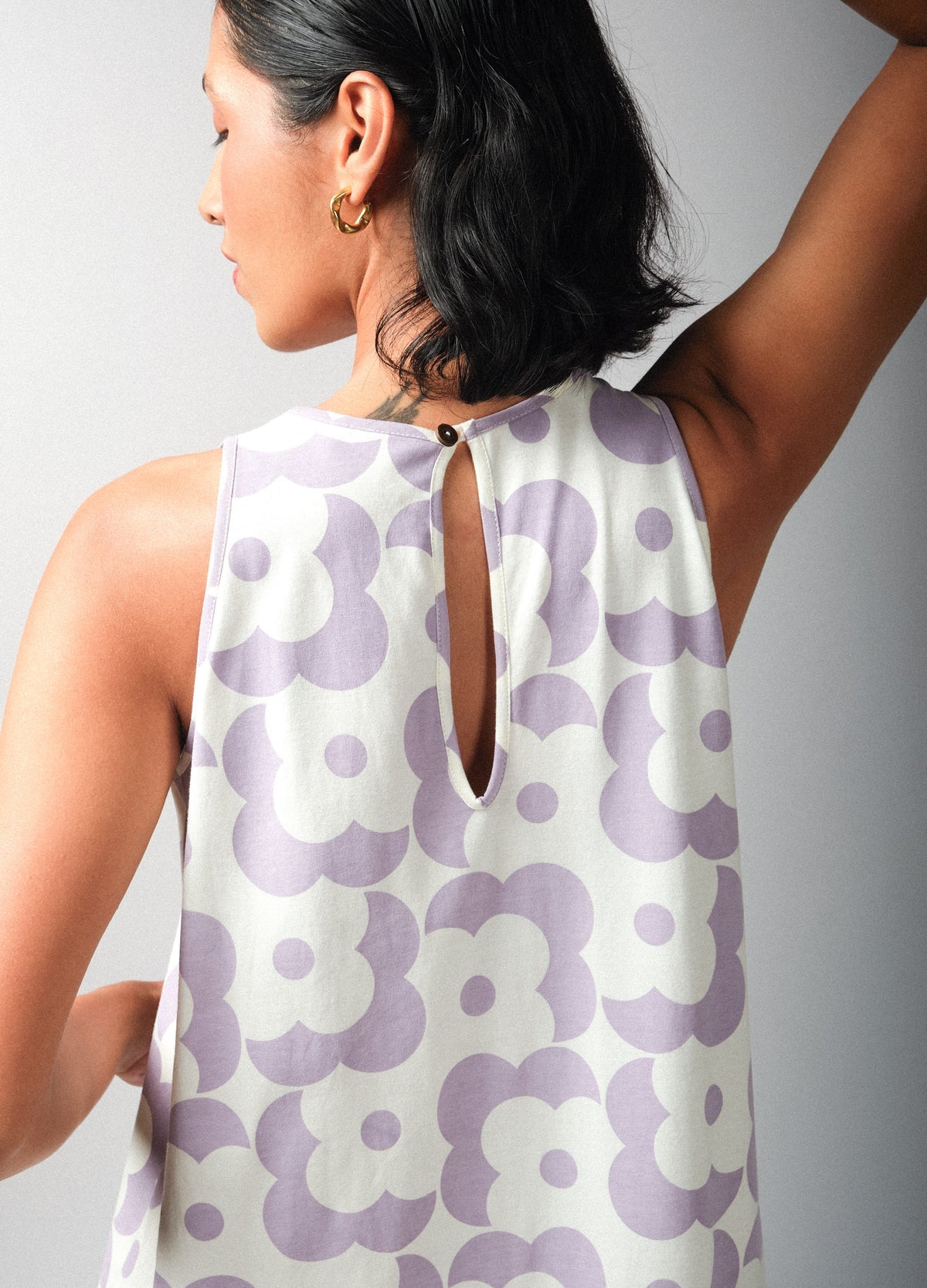 NO NASTIES - Lavender Floral Sack Dress