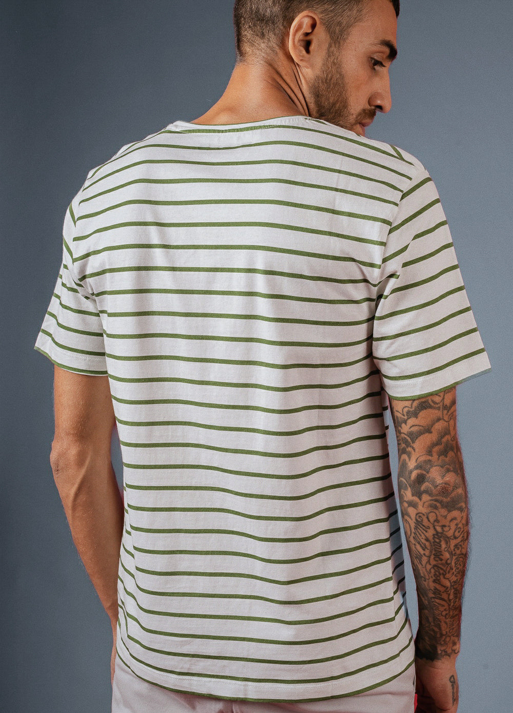 NO NASTIES - Olive Stripe - M