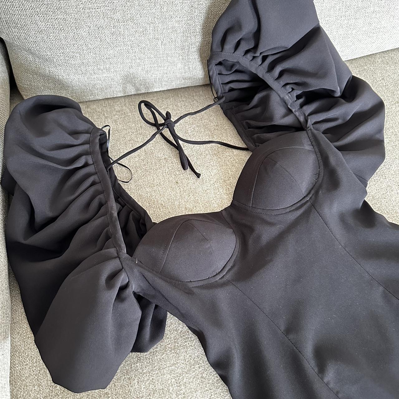 ZARA - Ruffle Sleeve Mini Bodycon Dress