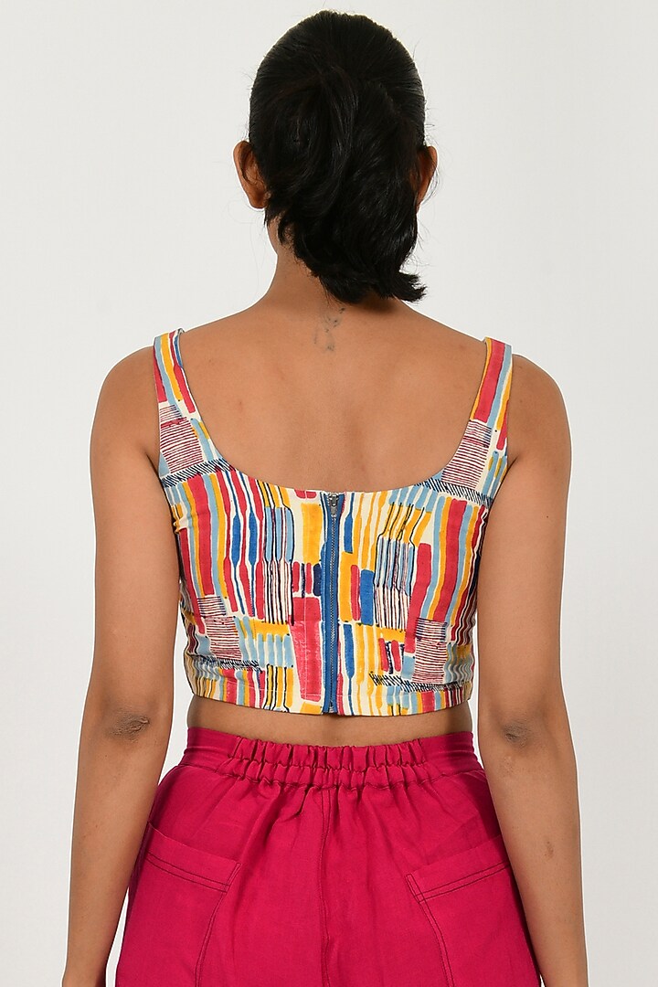 RIAS JAIPUR - Scribble Linen Corset