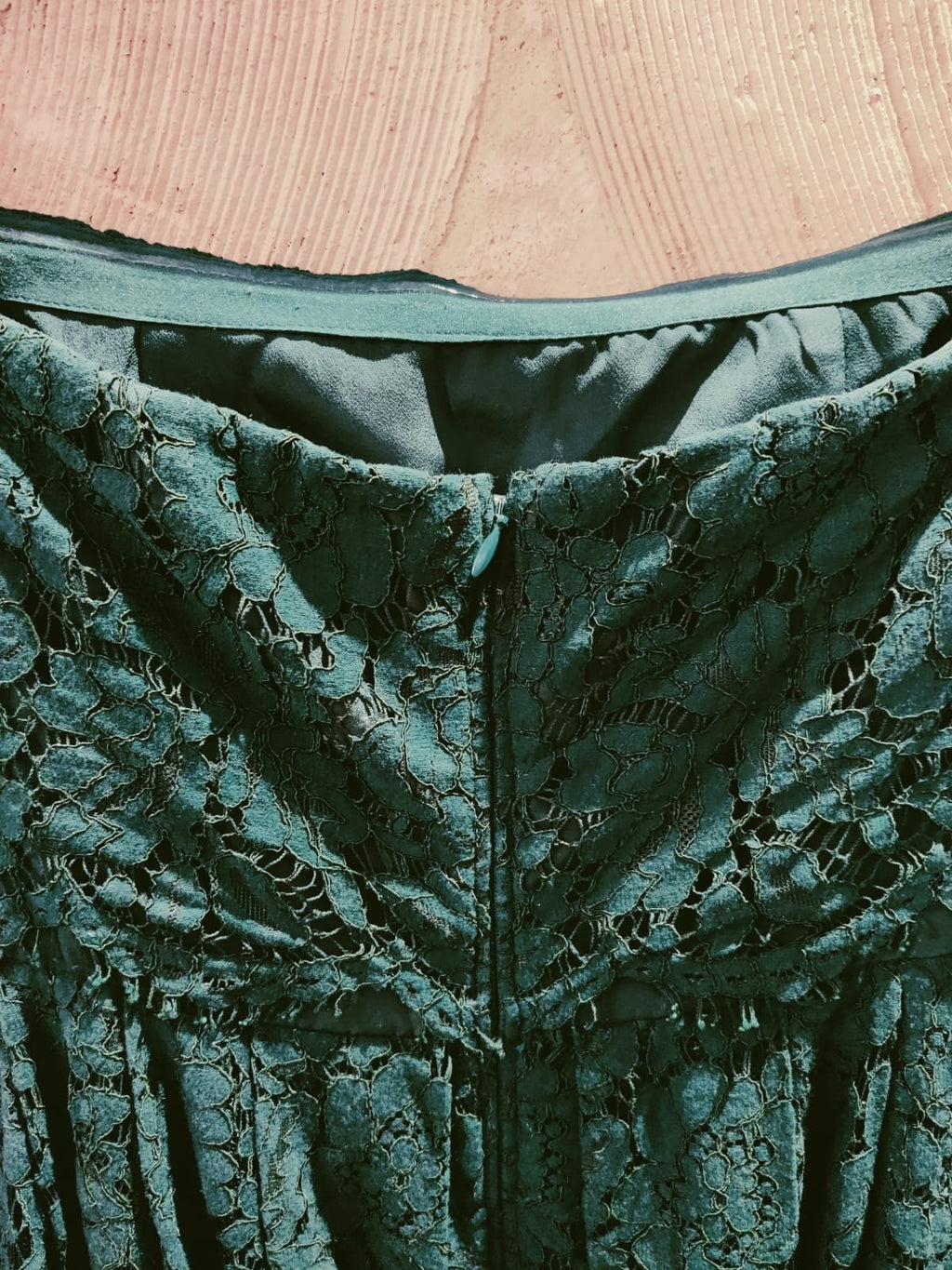 ASOS Teal Lace Vintage Style Lace Midi Dress