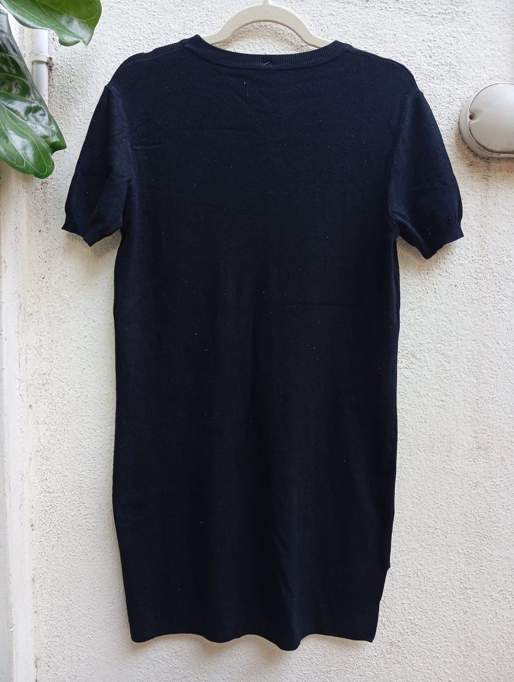 Endless Rose Black Ribbed Dress