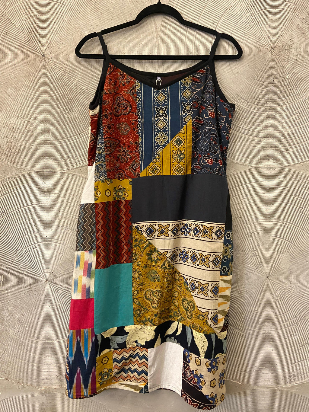 Colourful Patchwork Strappy Dress