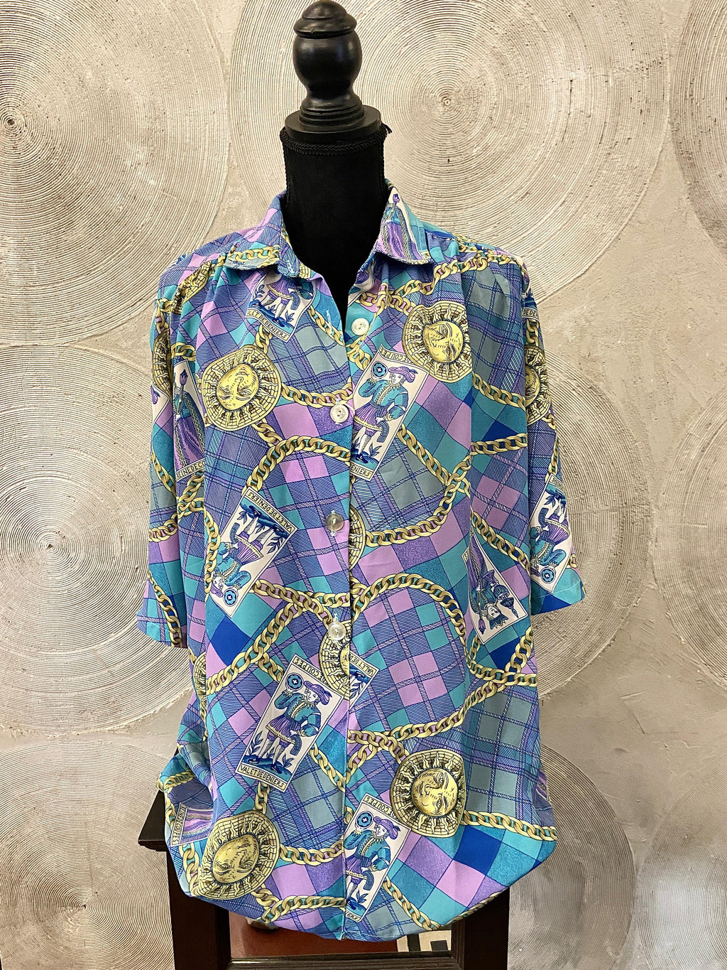 Purple and Blue Vintage Shirt