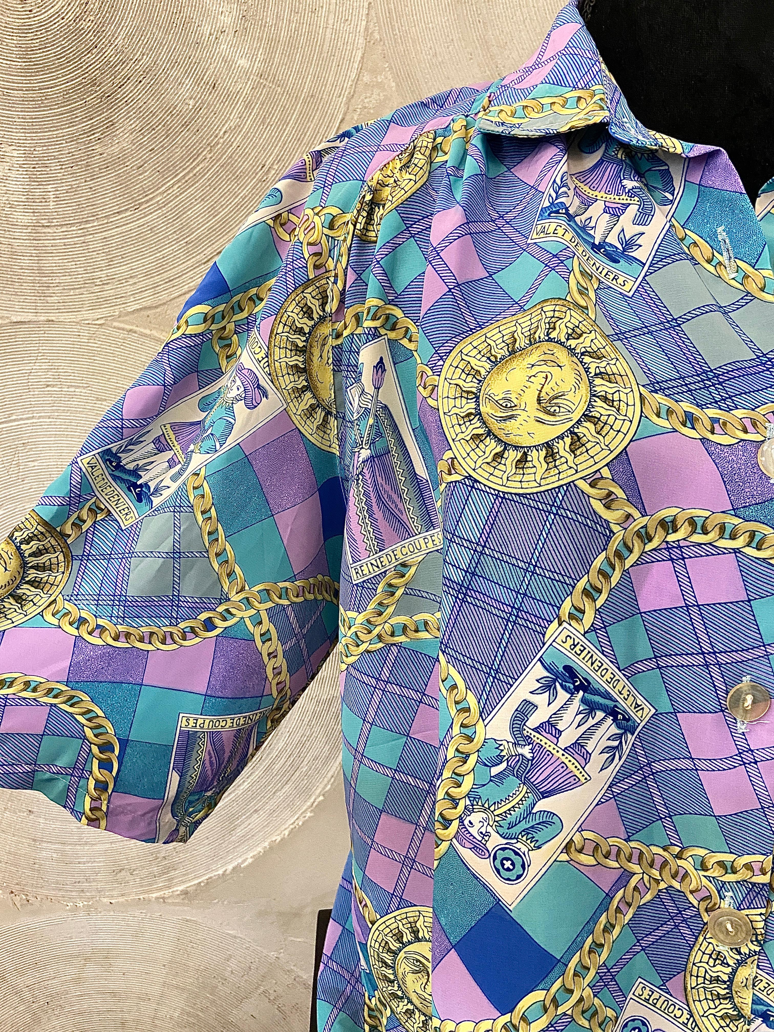 Purple and Blue Vintage Shirt